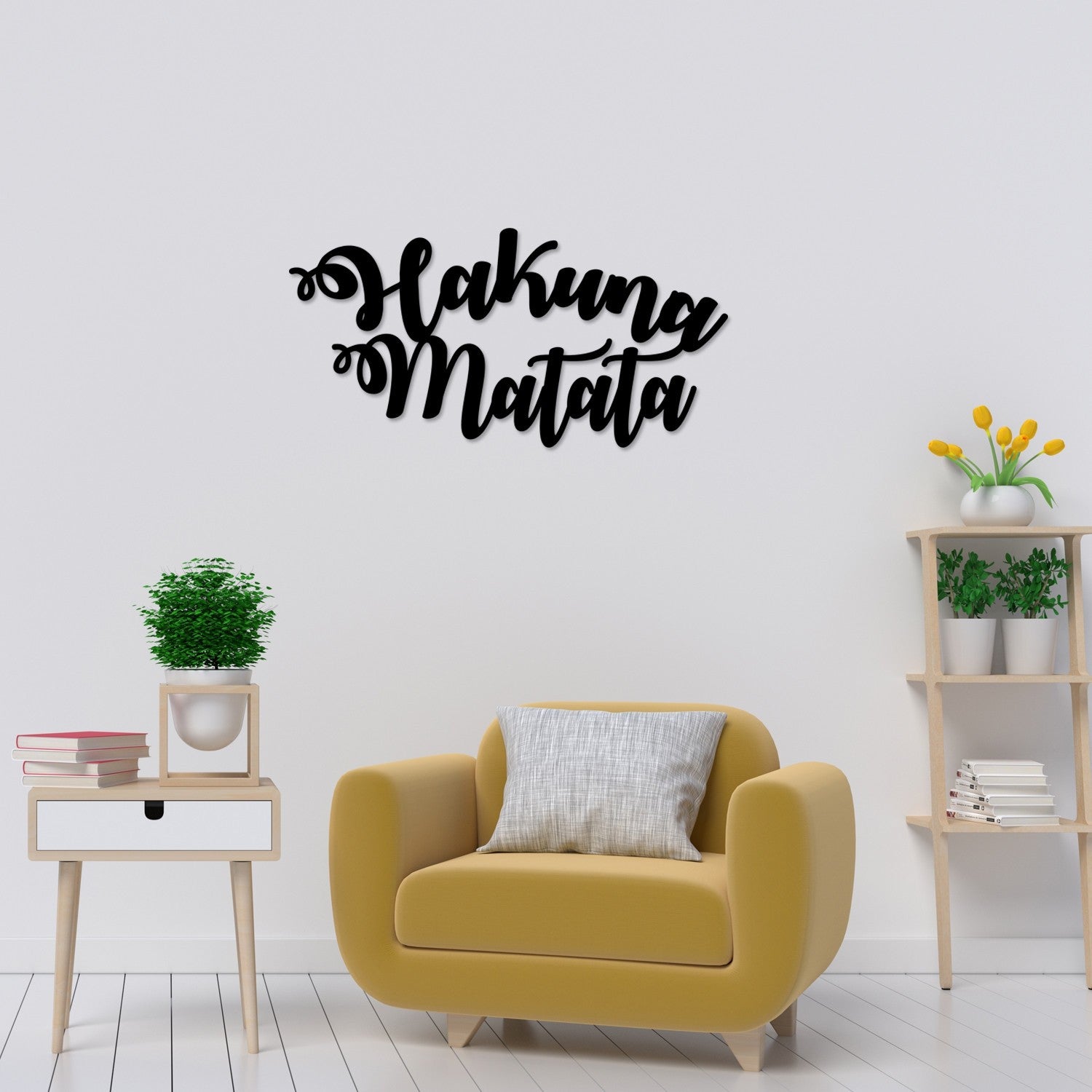 Metalna zidna dekoracija, Hakuna Matata | AG-vitahome.hr