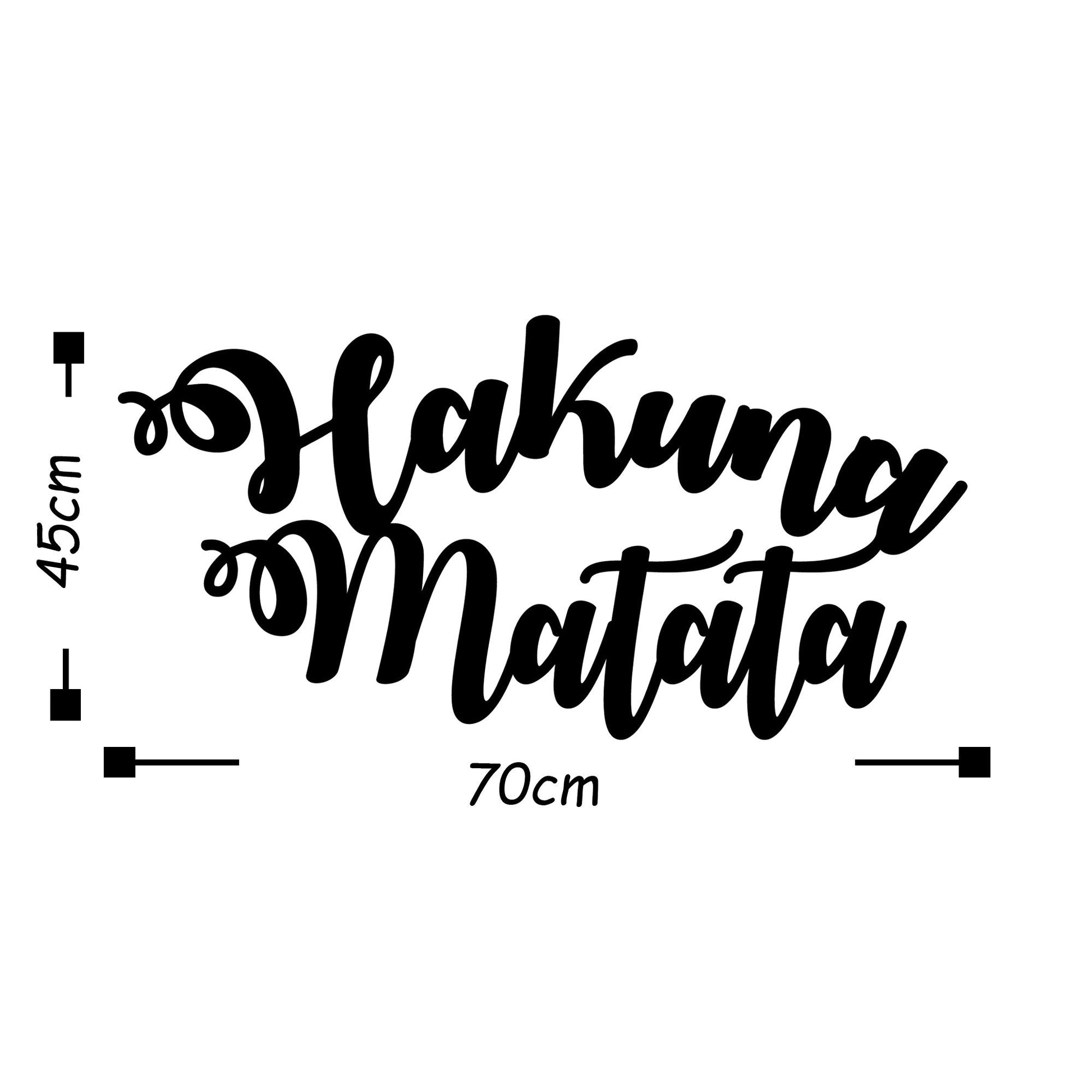 Metalna zidna dekoracija, Hakuna Matata | AG-vitahome.hr