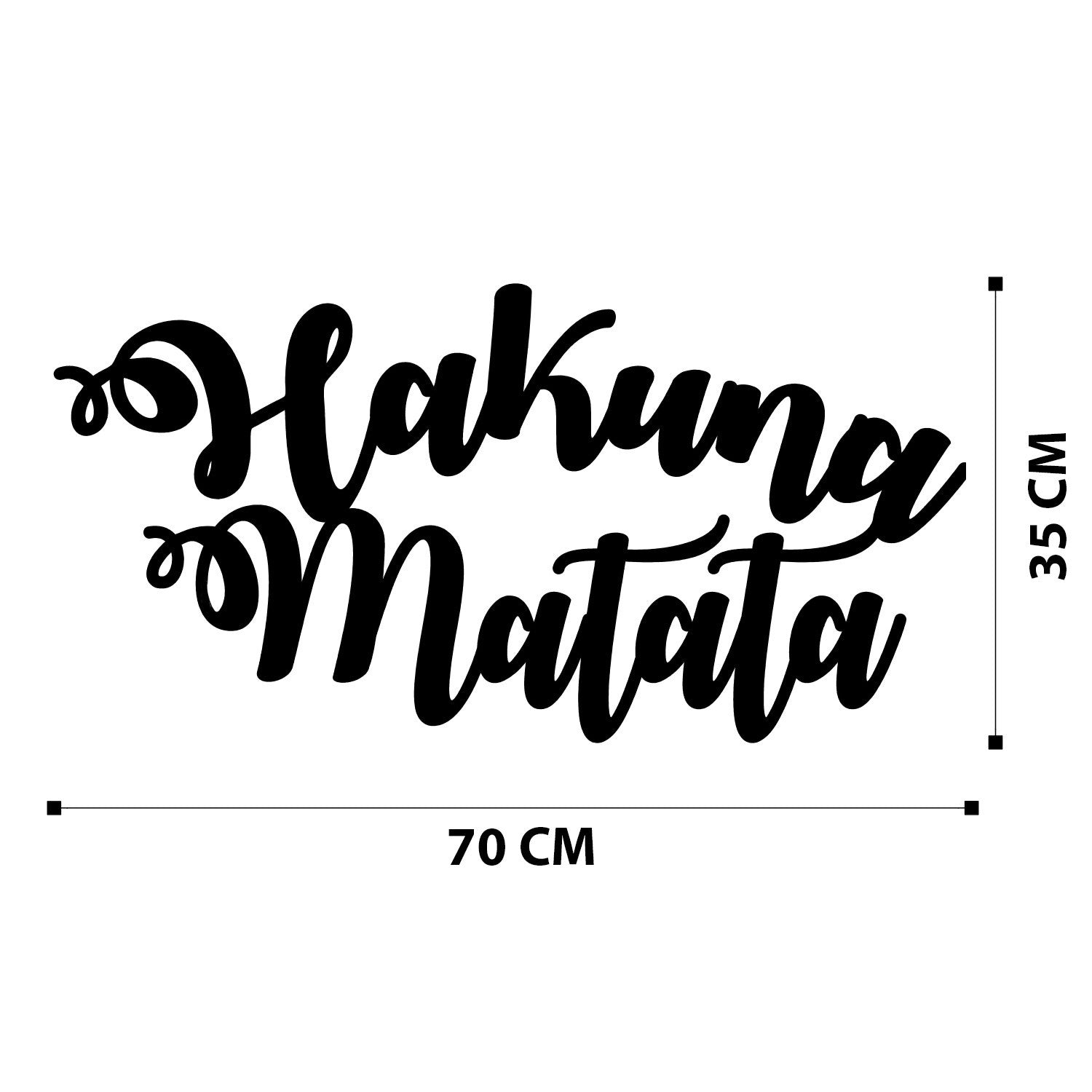 Metalna zidna dekoracija, Hakuna Matata | AG-vitahome.hr
