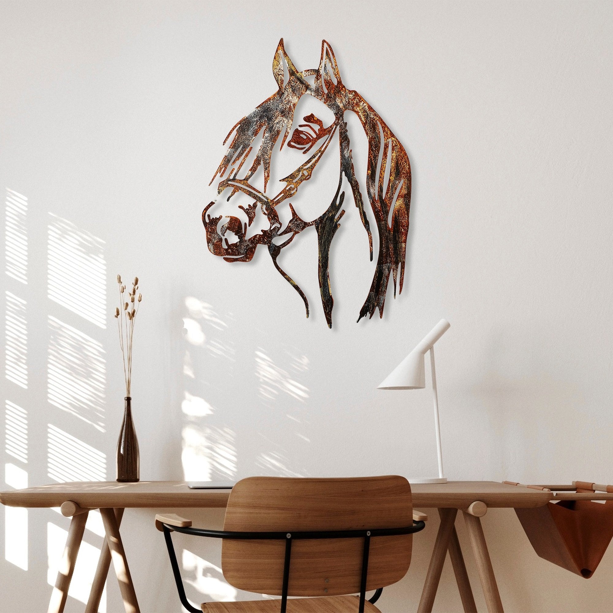 Metalna zidna dekoracija, Horse - 3 | AG-vitahome.hr