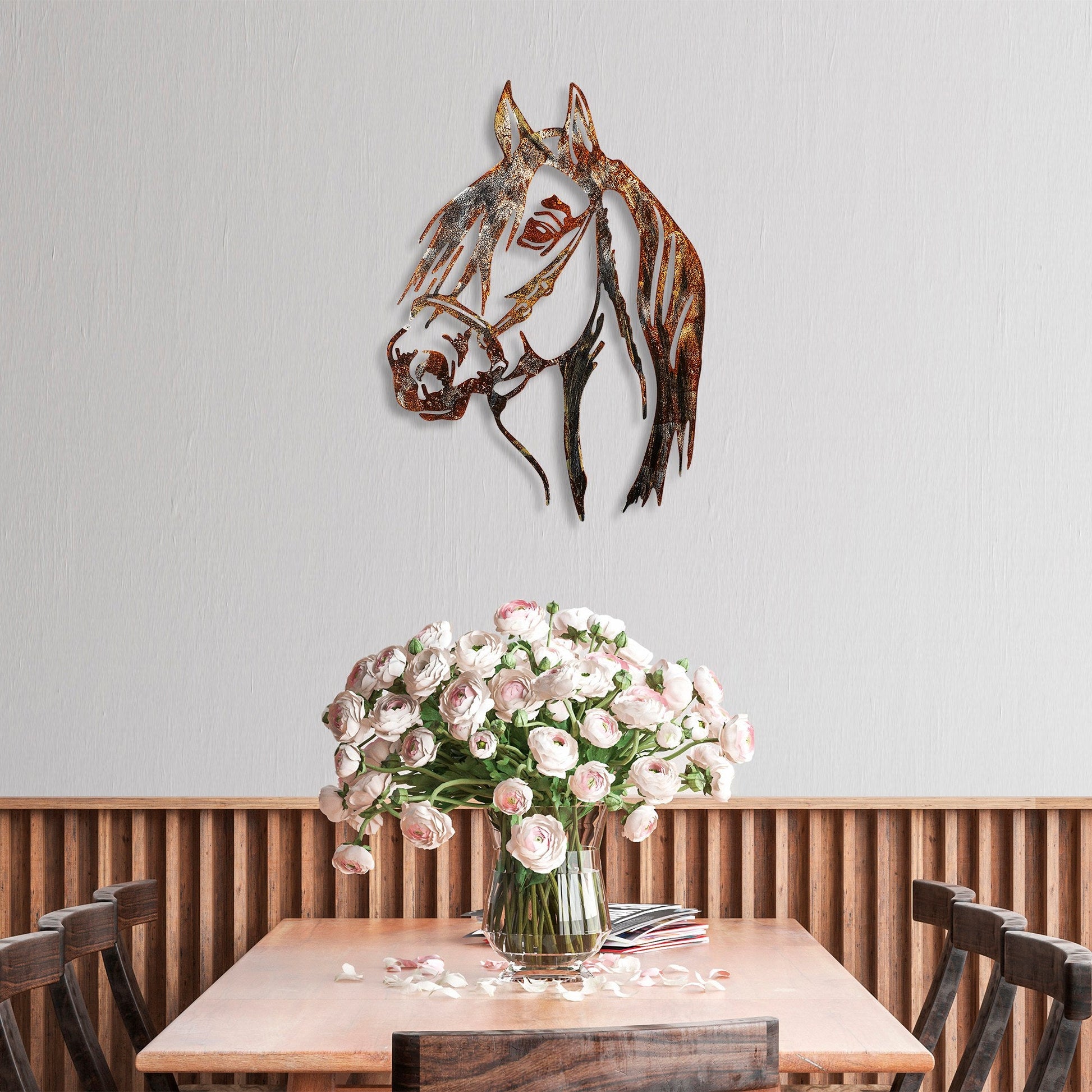 Metalna zidna dekoracija, Horse - 3 | AG-vitahome.hr