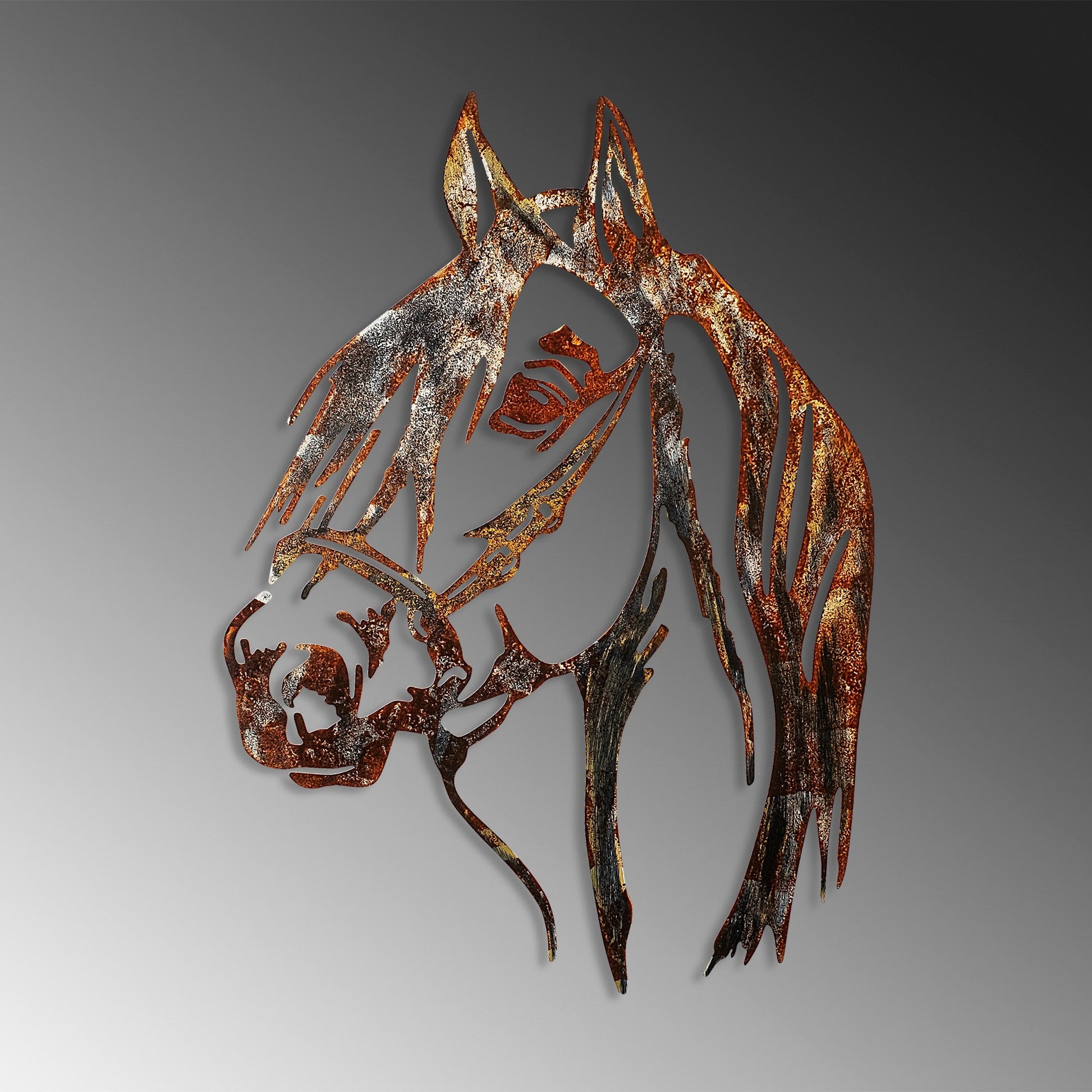 Metalna zidna dekoracija, Horse - 3 | AG-vitahome.hr