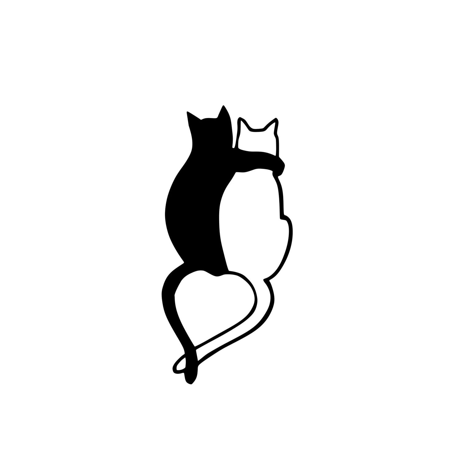 Metalna zidna dekoracija, Love Cats - 478 | AG-vitahome.hr