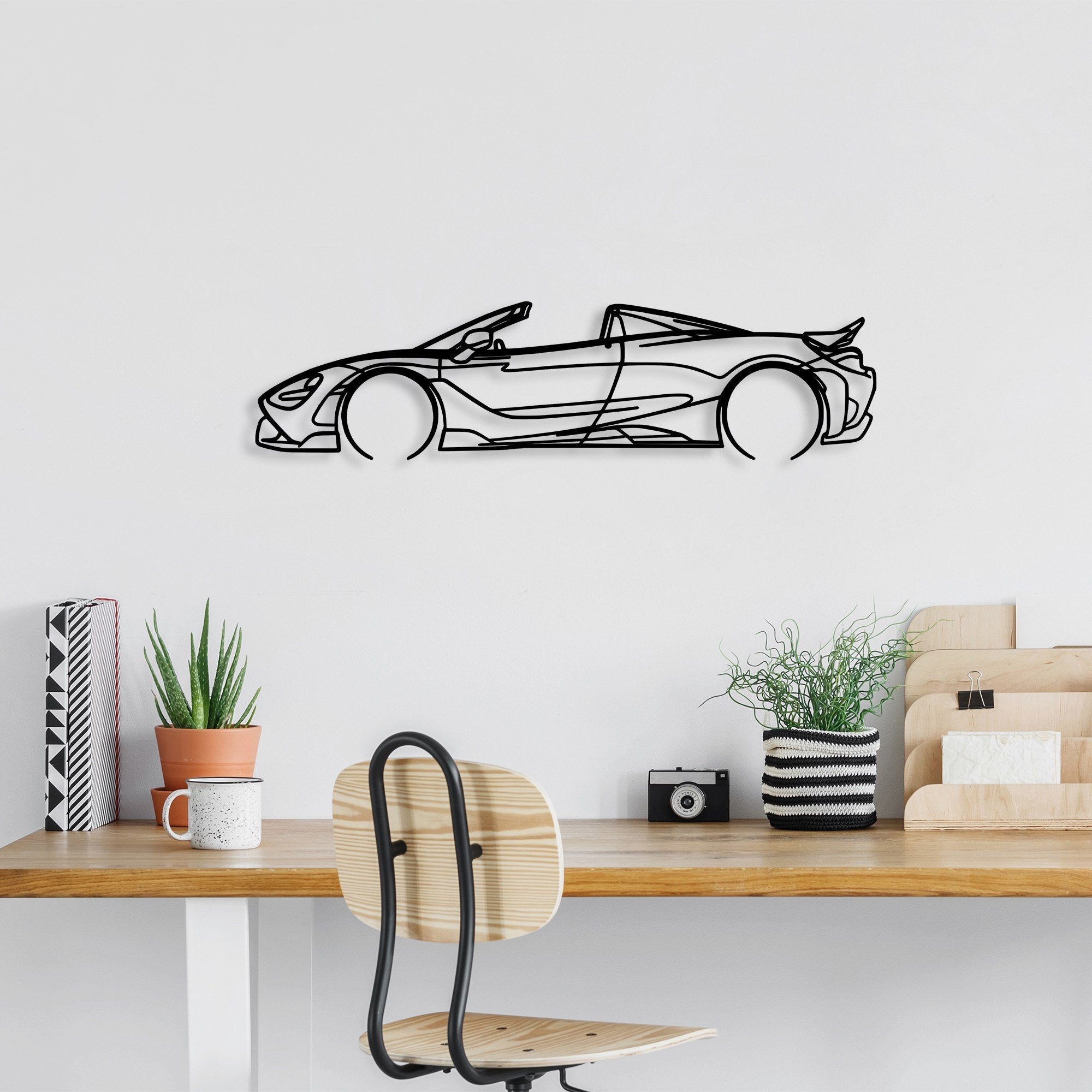 Metalna zidna dekoracija, McLaren 720S Silhouette | AG-vitahome.hr