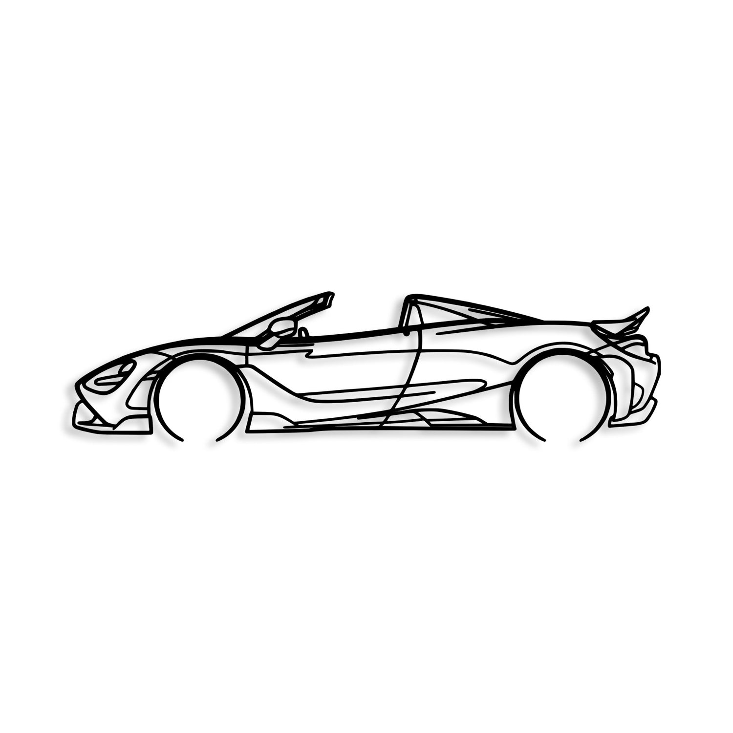 Metalna zidna dekoracija, McLaren 720S Silhouette | AG-vitahome.hr
