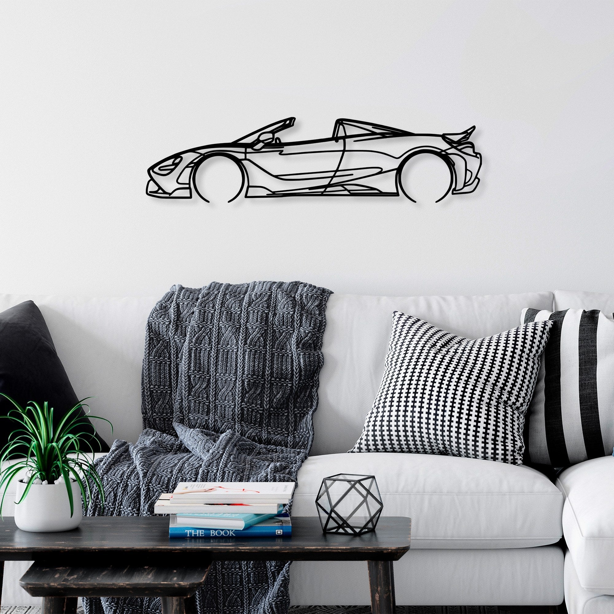Metalna zidna dekoracija, McLaren 720S Silhouette | AG-vitahome.hr