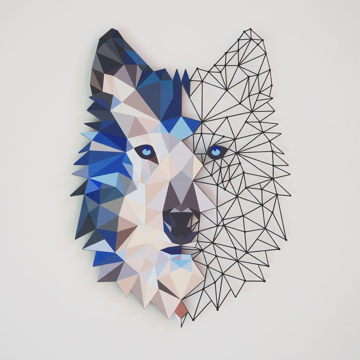 Metalna zidna dekoracija, Metal Wolf Wall Art - APT721 | AG-vitahome.hr
