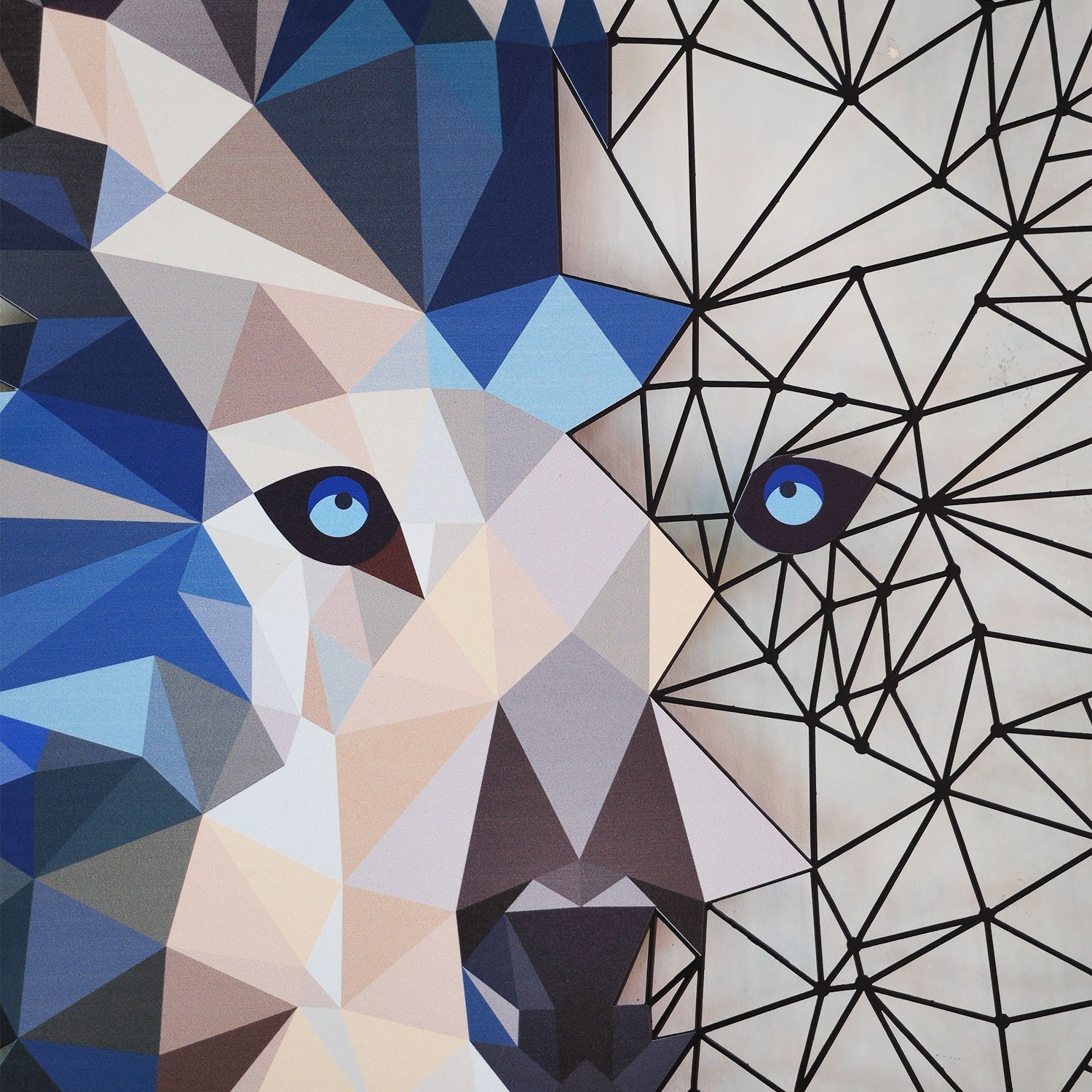Metalna zidna dekoracija, Metal Wolf Wall Art - APT721 | AG-vitahome.hr