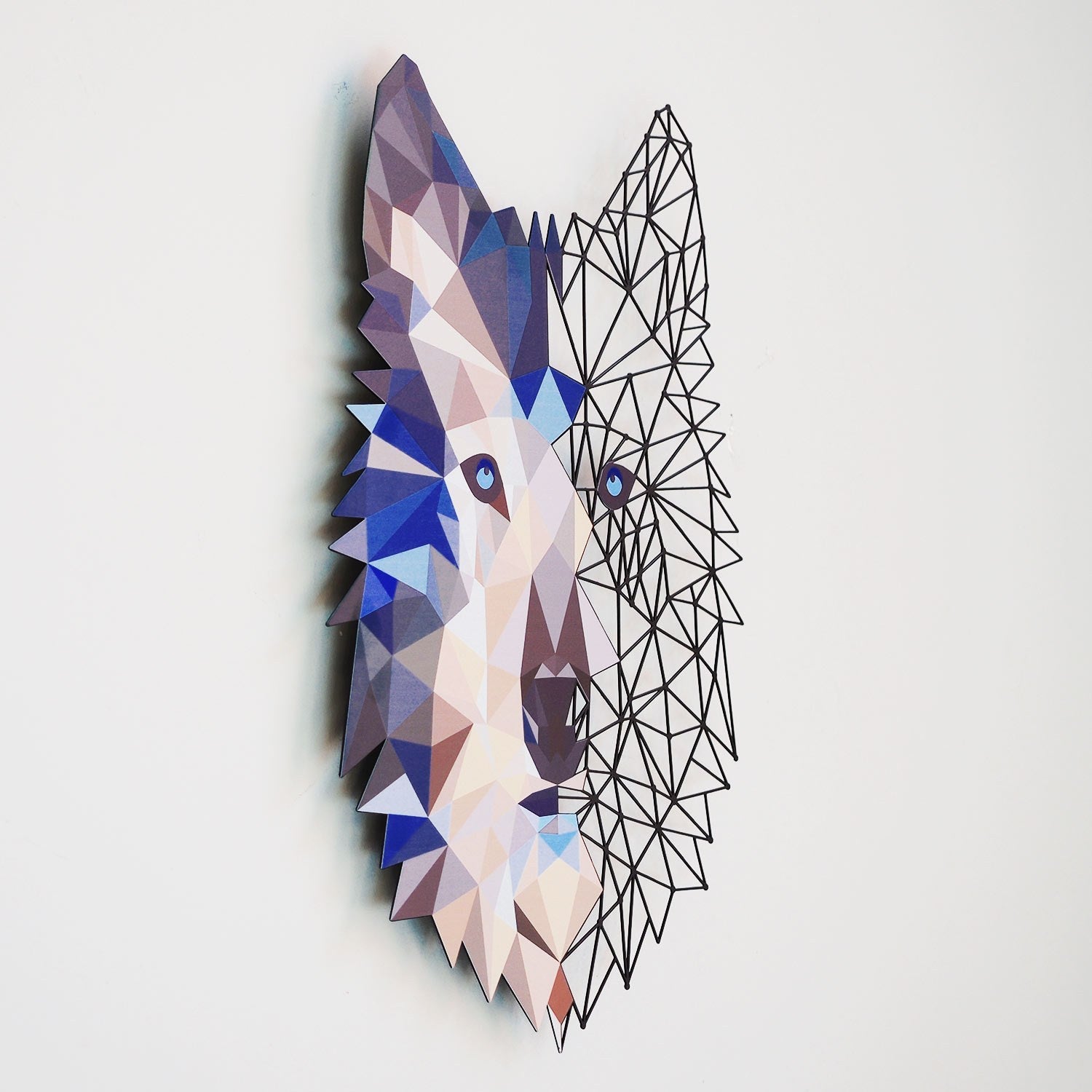 Metalna zidna dekoracija, Metal Wolf Wall Art - APT721 | AG-vitahome.hr