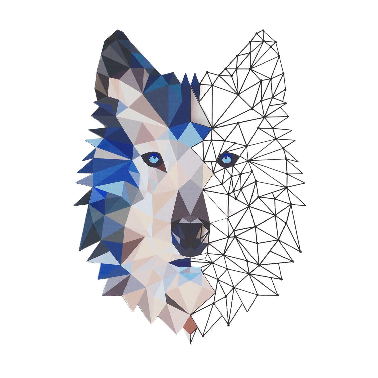 Metalna zidna dekoracija, Metal Wolf Wall Art - APT721 | AG-vitahome.hr