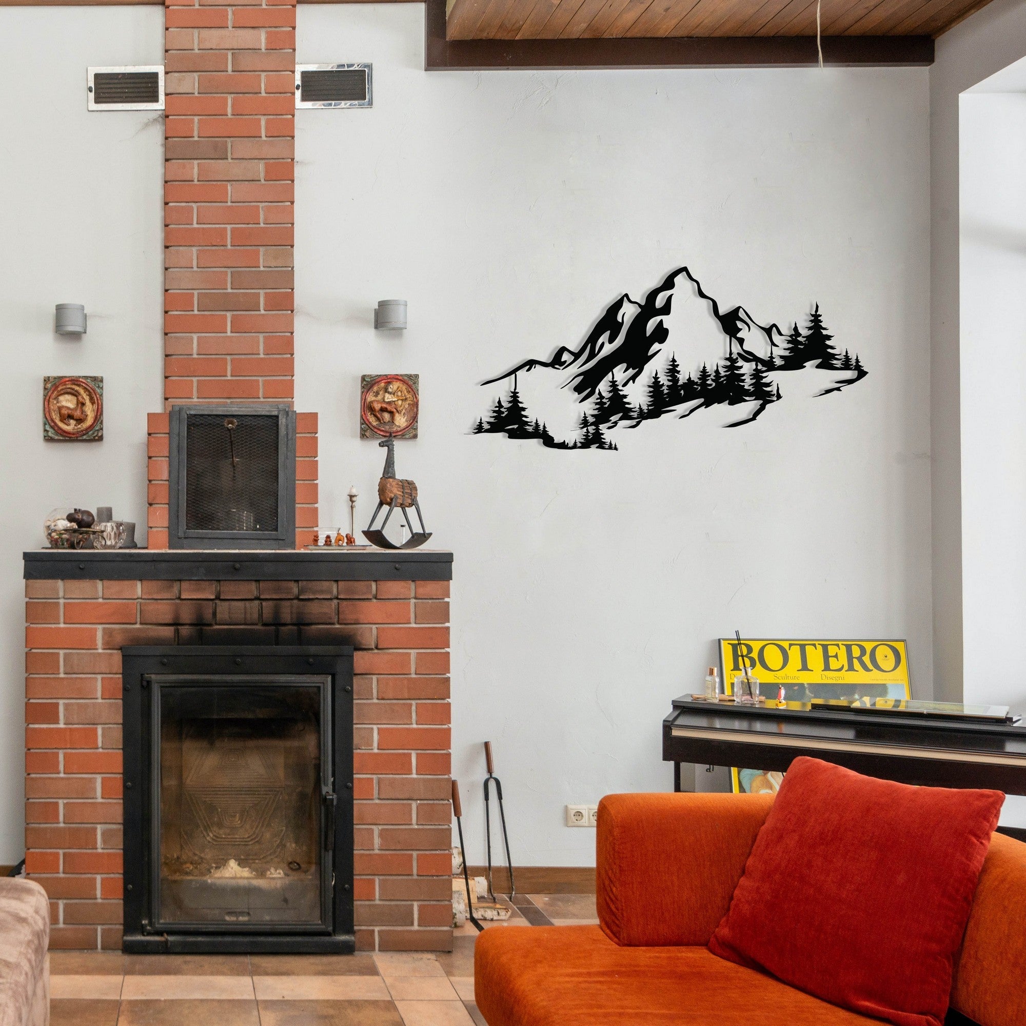 Metalna zidna dekoracija, Mountain 3 | AG-vitahome.hr