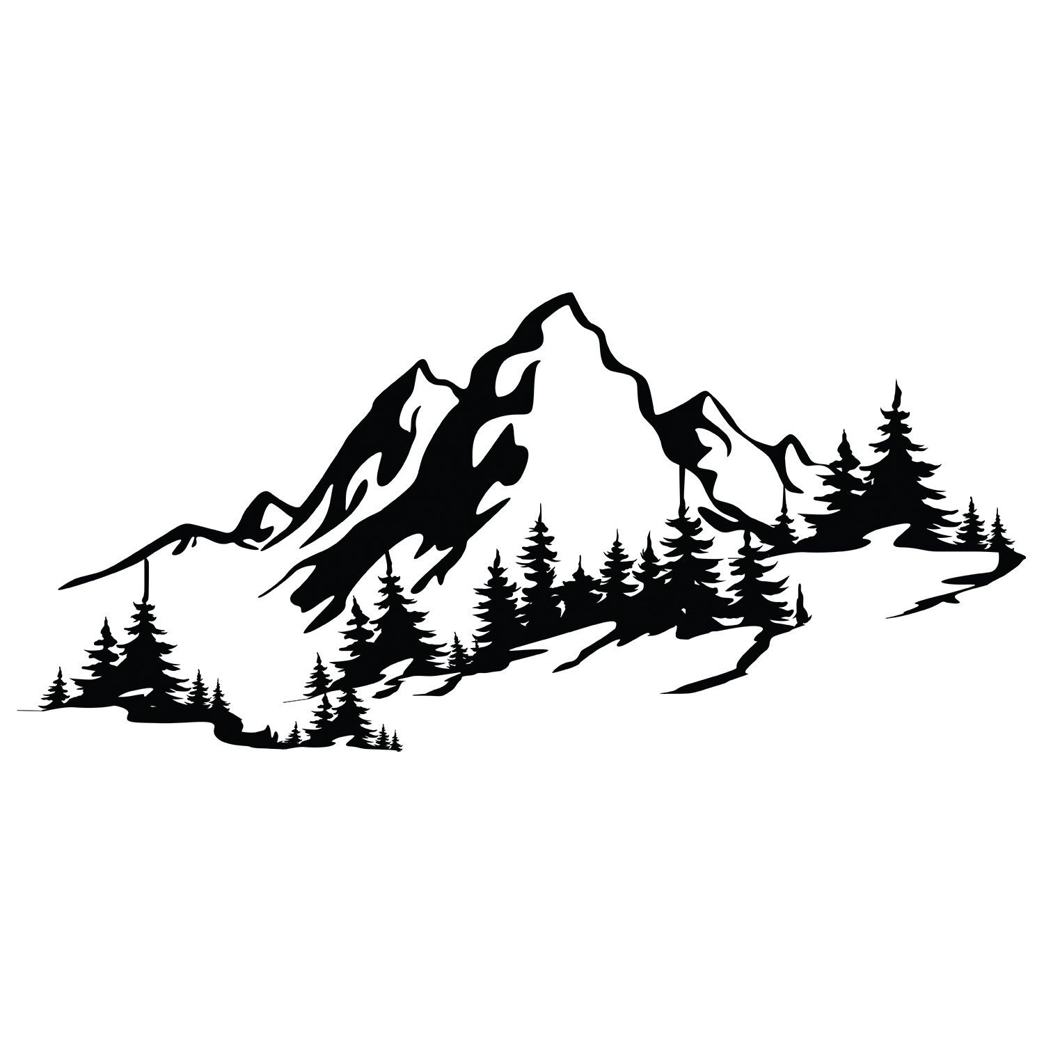 Metalna zidna dekoracija, Mountain 3 | AG-vitahome.hr