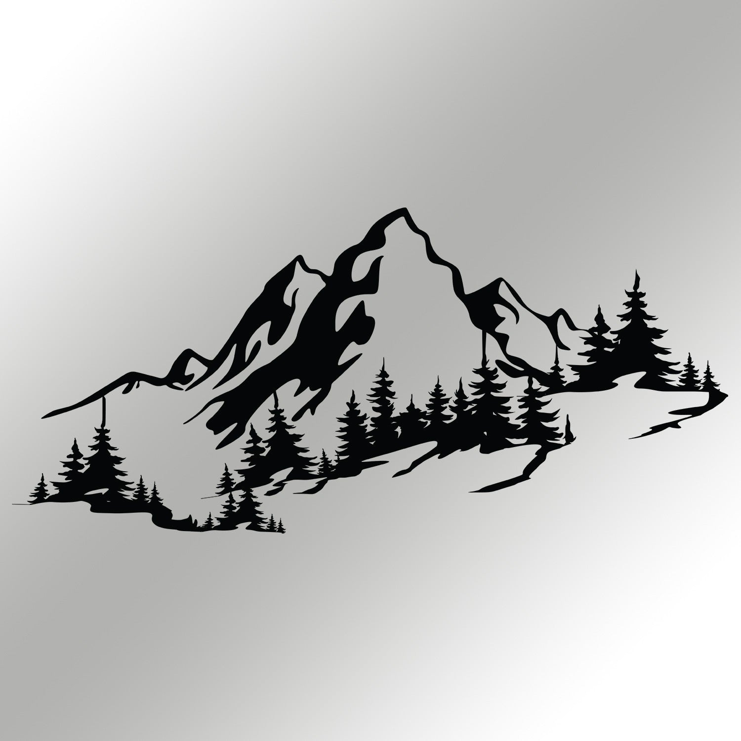 Metalna zidna dekoracija, Mountain 3 | AG-vitahome.hr