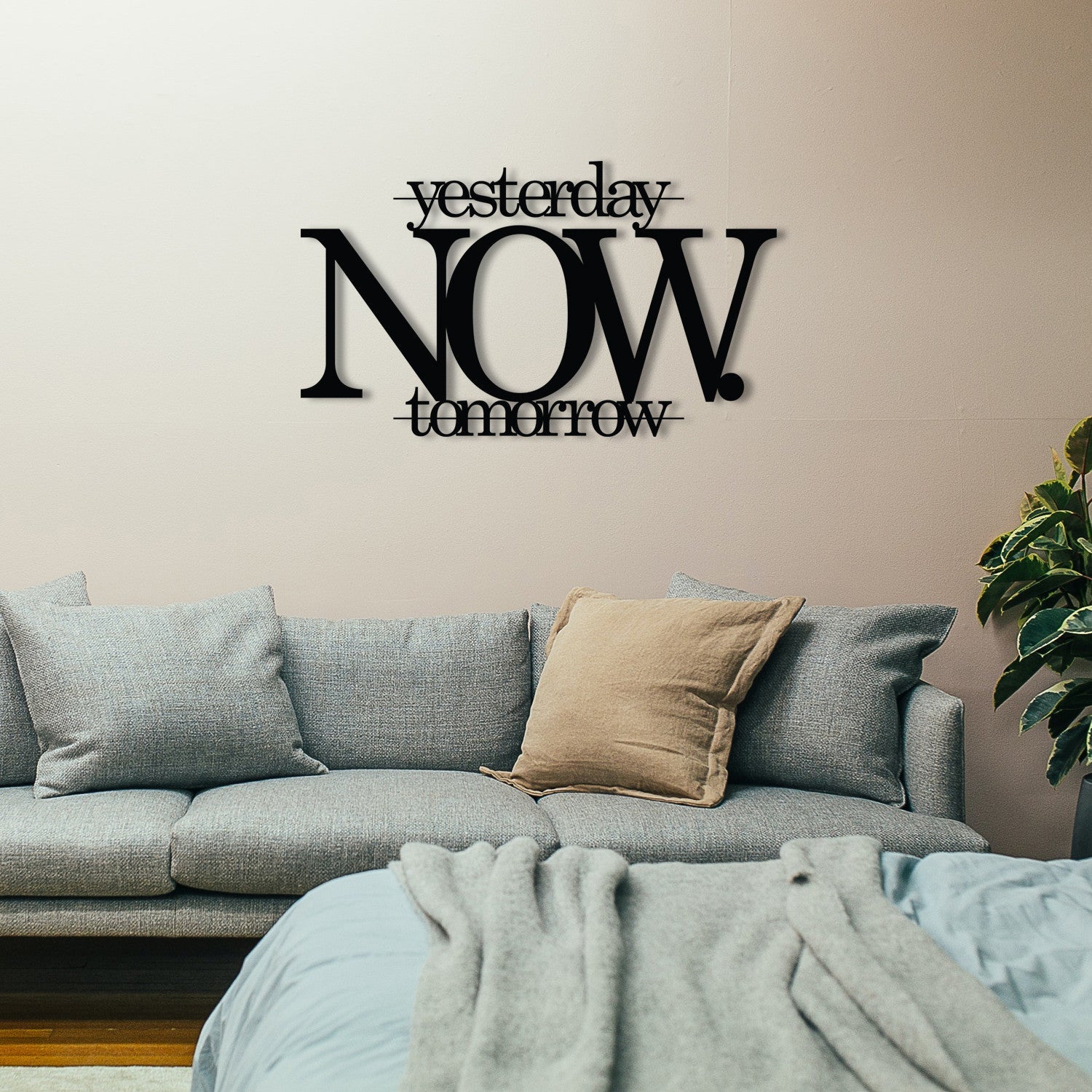 Metalna zidna dekoracija, Now | AG-vitahome.hr