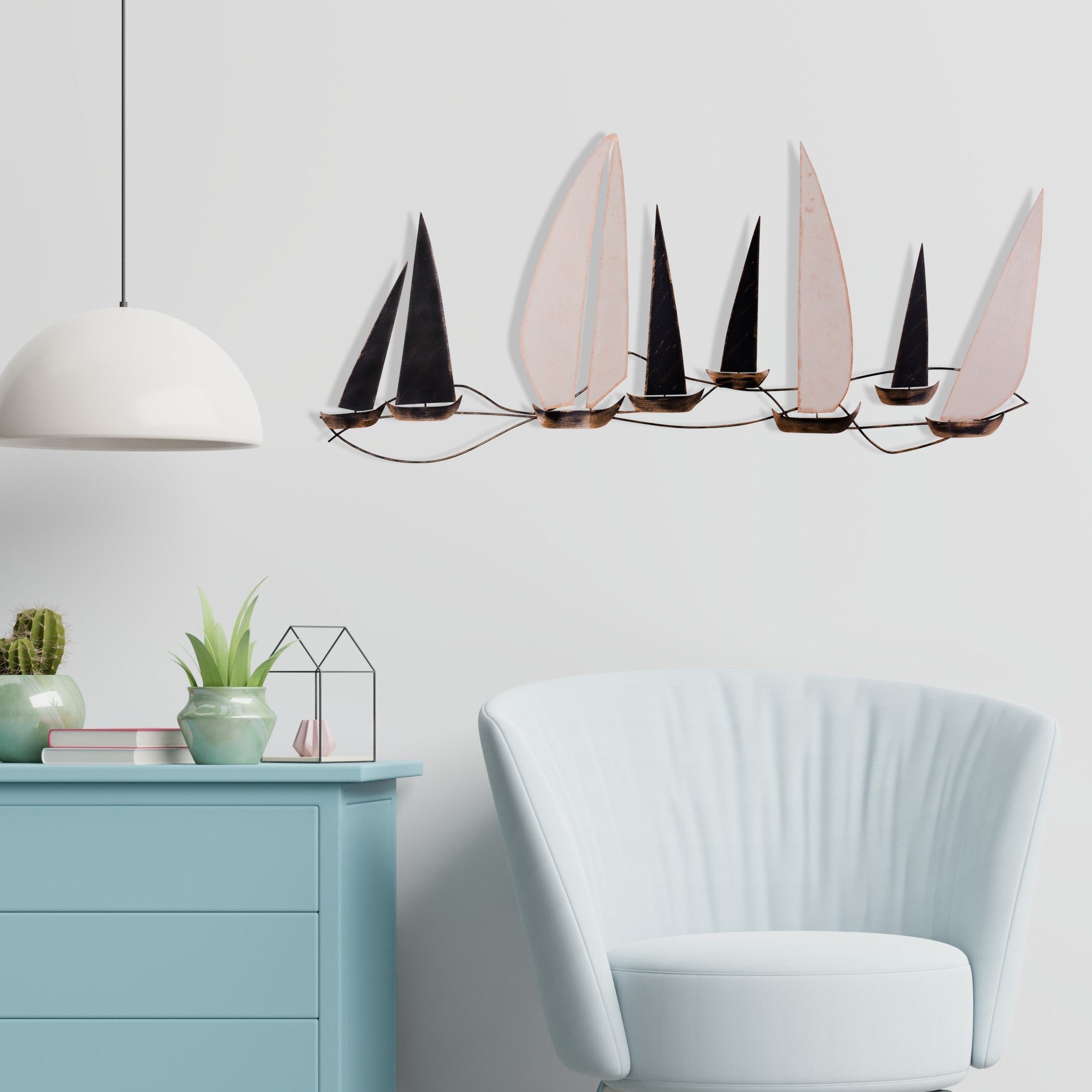 Metalna zidna dekoracija, Ocean | AG-vitahome.hr