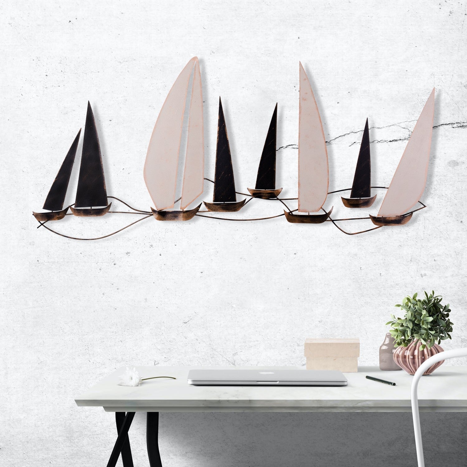 Metalna zidna dekoracija, Ocean | AG-vitahome.hr