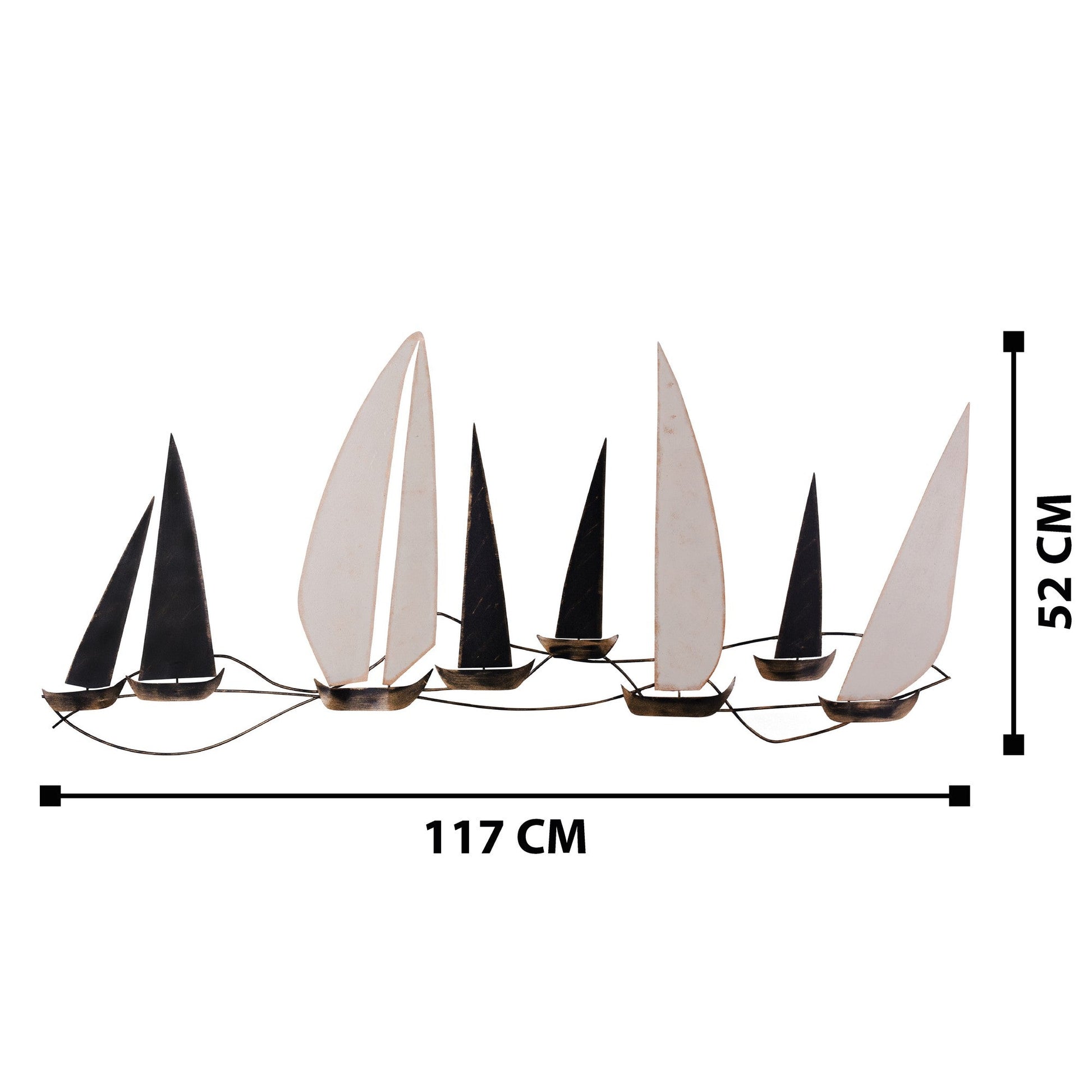 Metalna zidna dekoracija, Ocean | AG-vitahome.hr