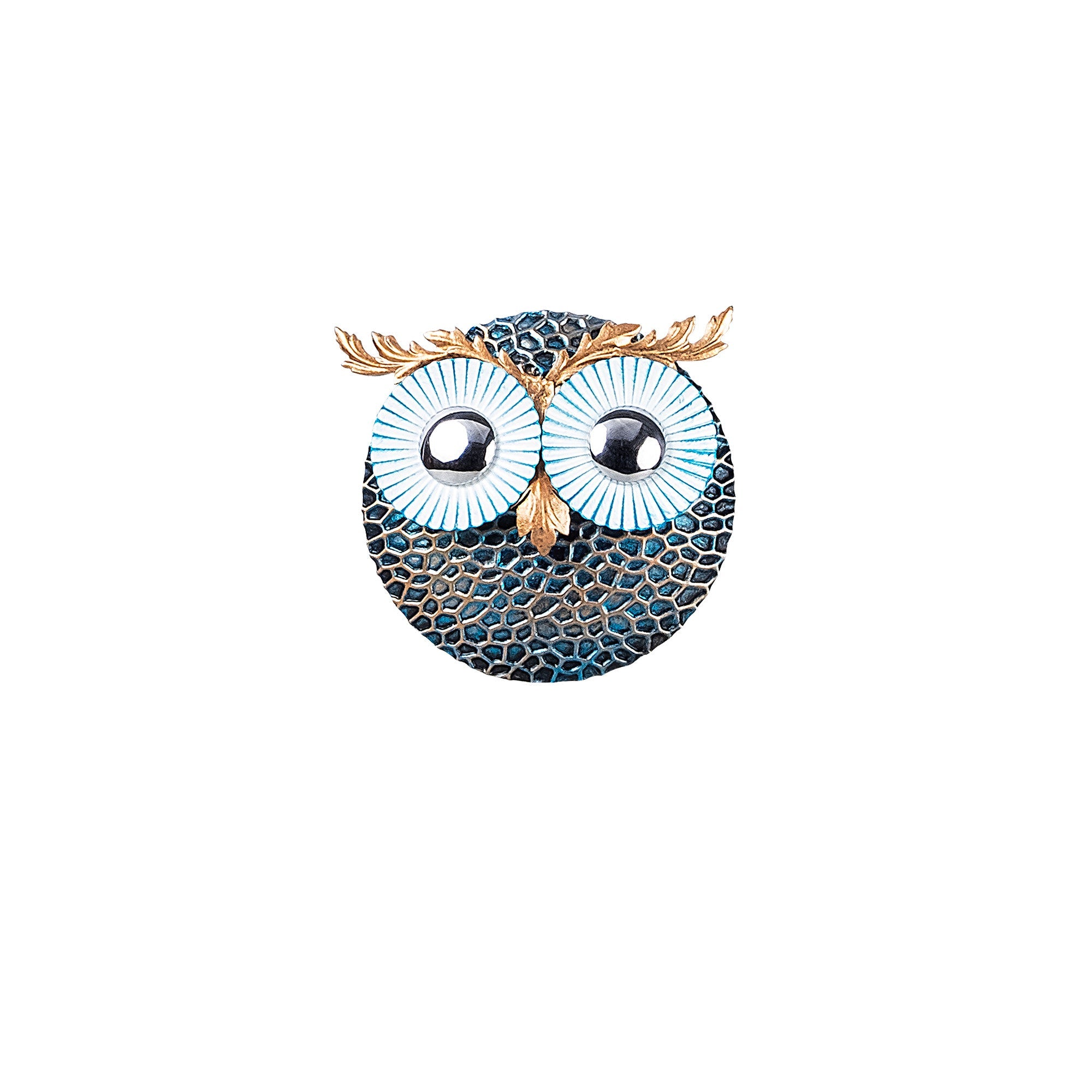Metalna zidna dekoracija, Owl 3 - Silver | AG-vitahome.hr