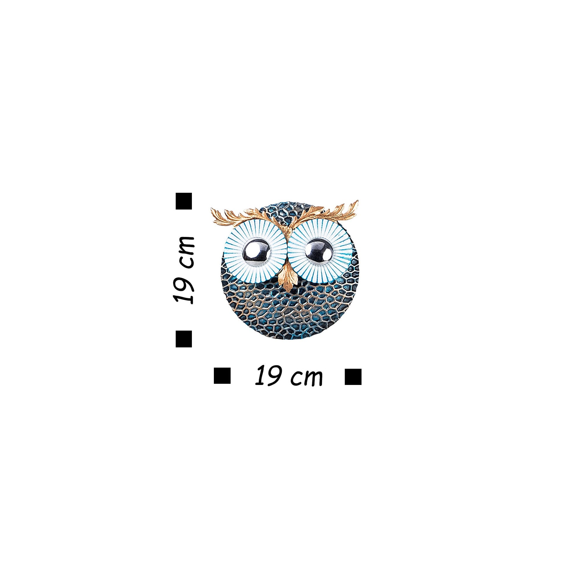 Metalna zidna dekoracija, Owl 3 - Silver | AG-vitahome.hr