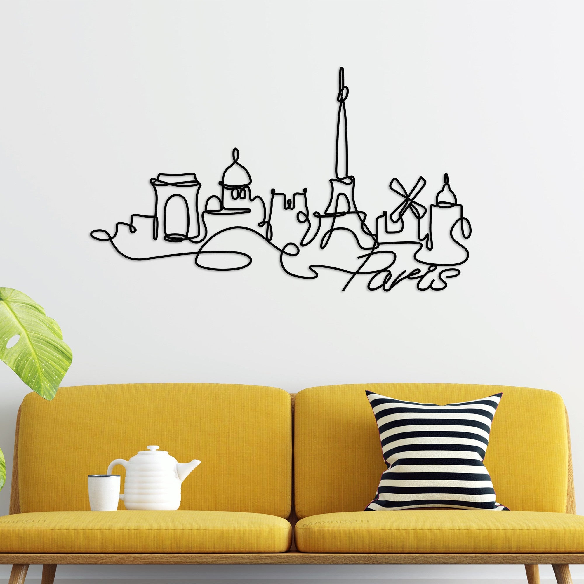 Metalna zidna dekoracija, Paris | AG-vitahome.hr