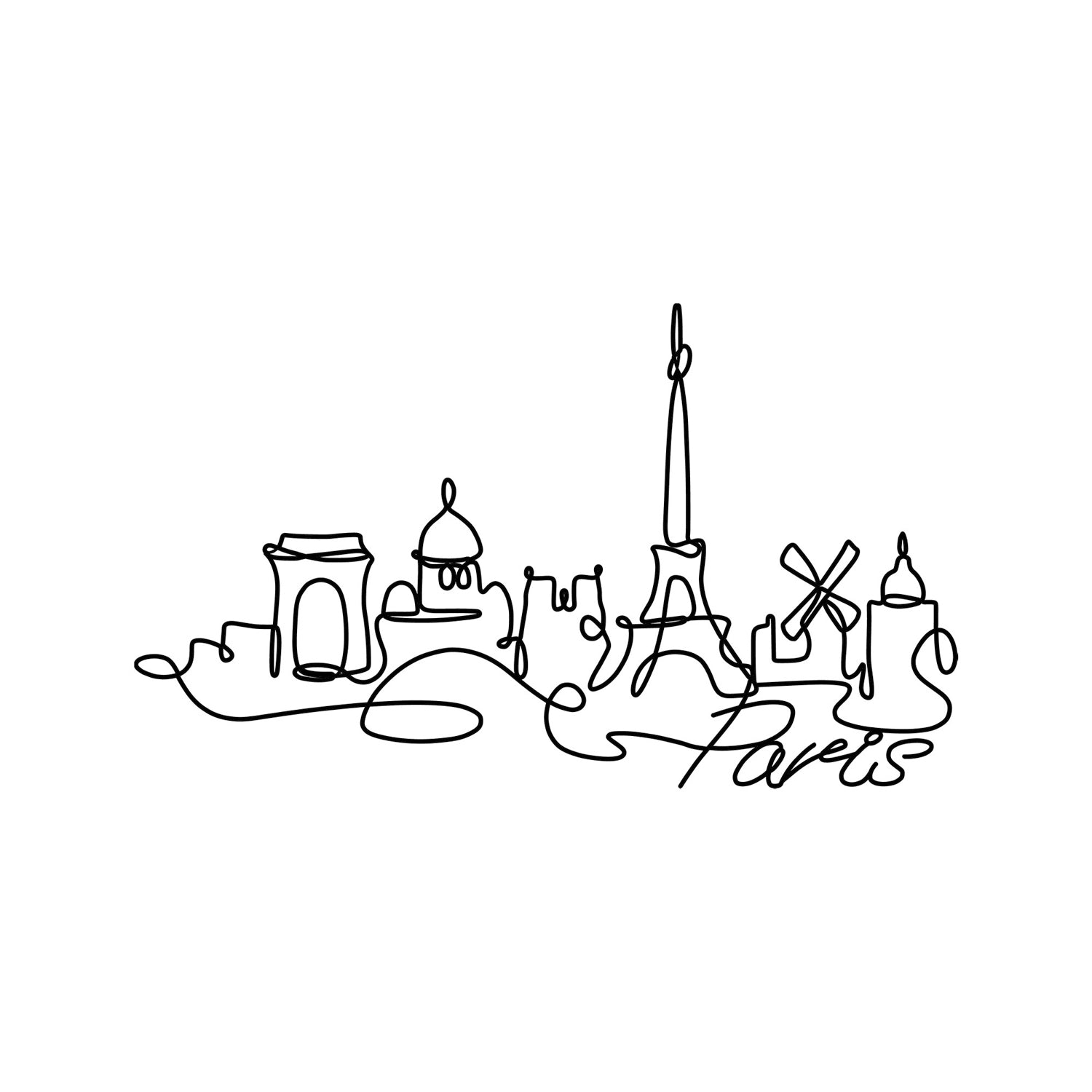 Metalna zidna dekoracija, Paris | AG-vitahome.hr