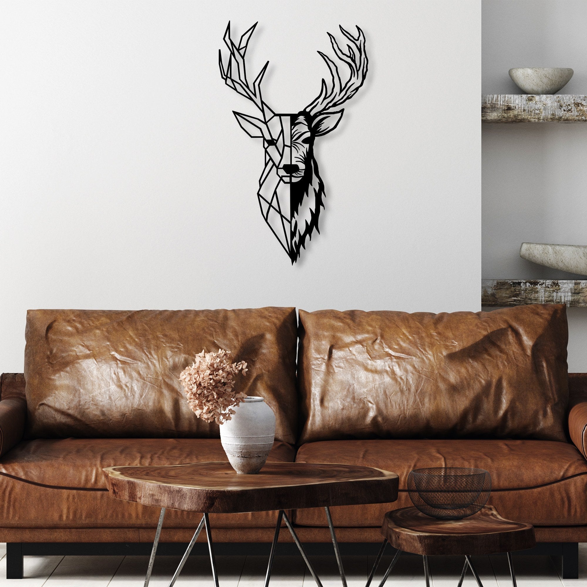 Metalna zidna dekoracija, Red Deer 2 | AG-vitahome.hr