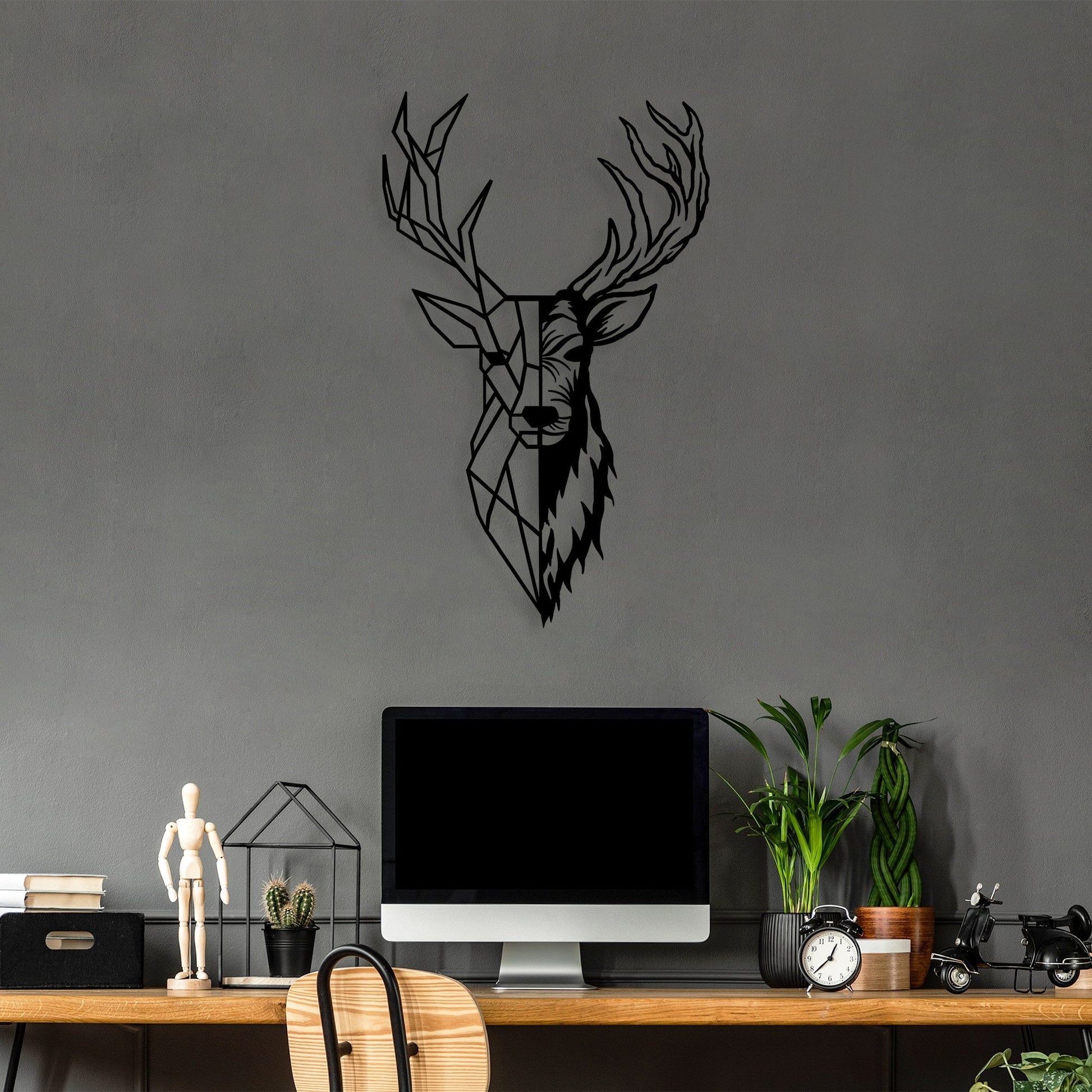 Metalna zidna dekoracija, Red Deer 2 | AG-vitahome.hr