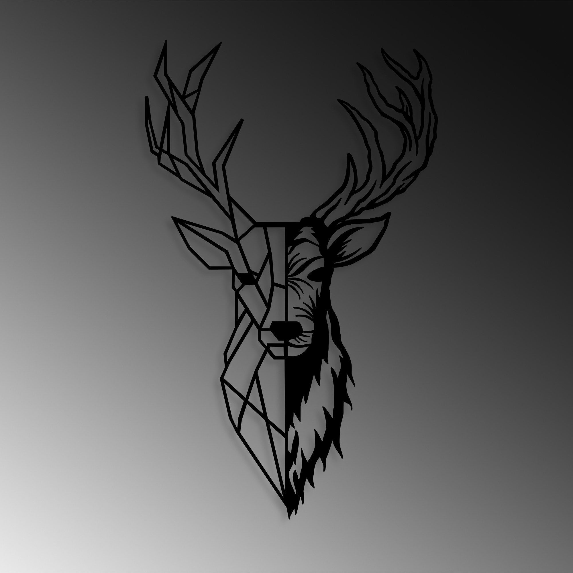 Metalna zidna dekoracija, Red Deer 2 | AG-vitahome.hr