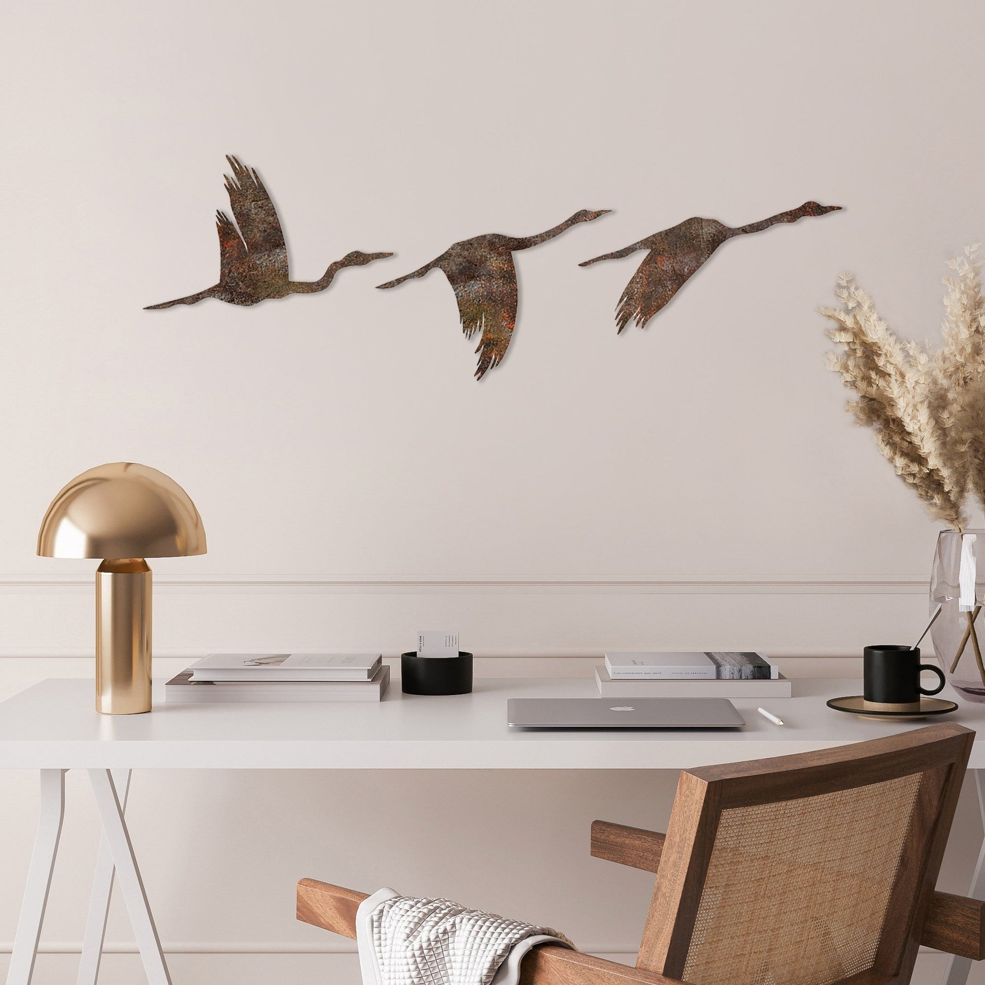 Metalna zidna dekoracija, Rusty Birds 1 | AG-vitahome.hr