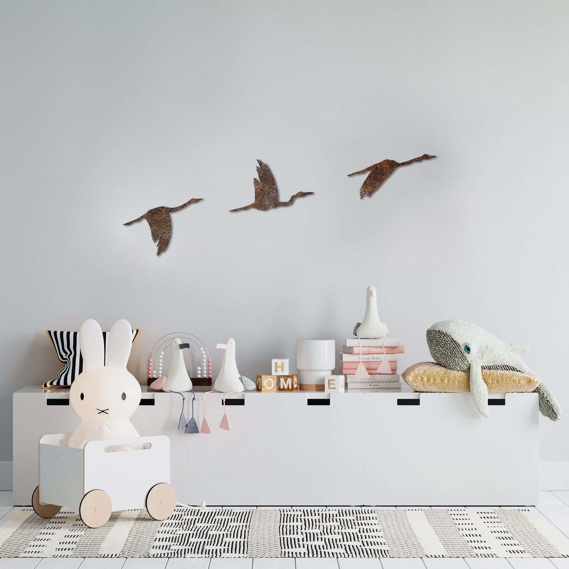 Metalna zidna dekoracija, Rusty Birds 1 | AG-vitahome.hr