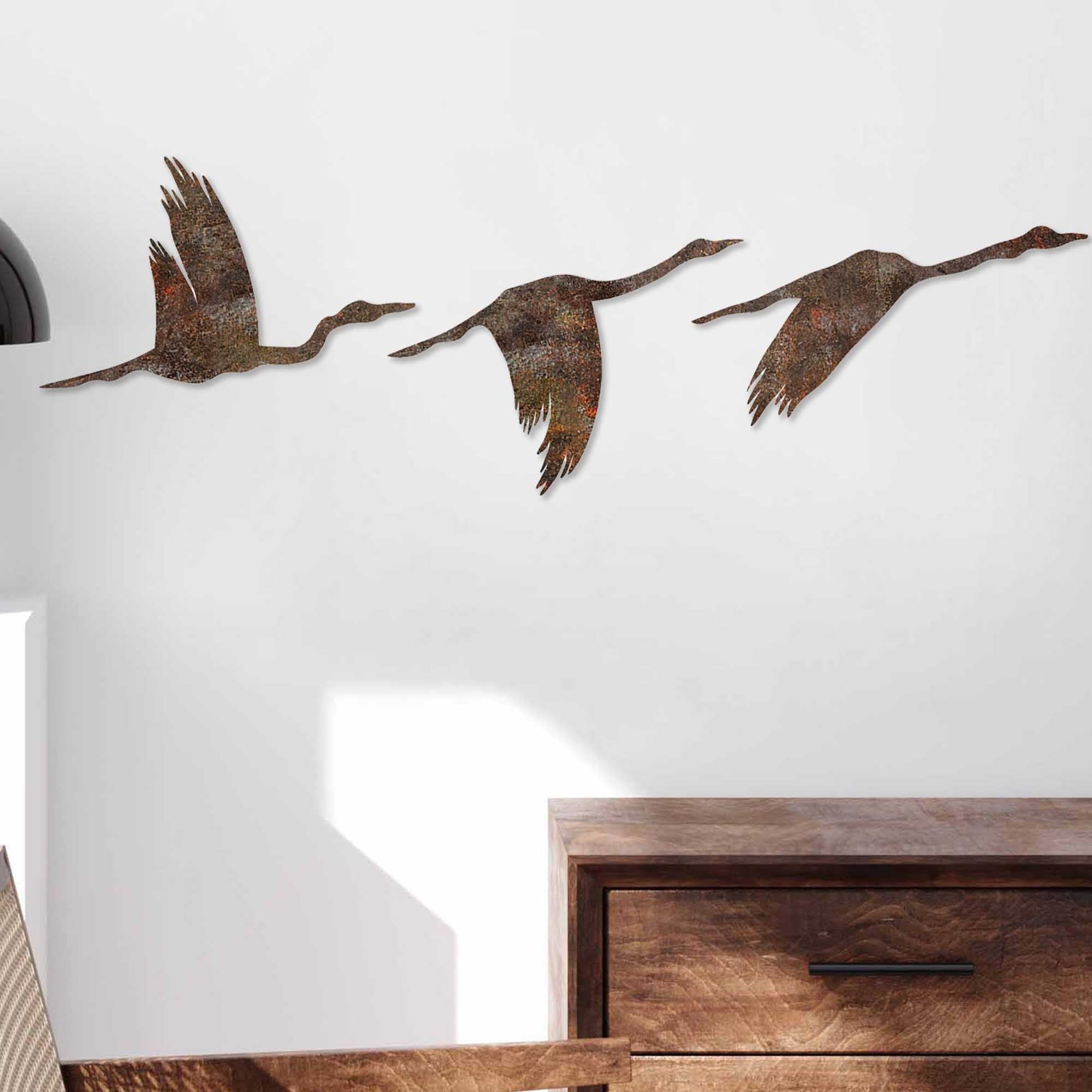 Metalna zidna dekoracija, Rusty Birds 1 | AG-vitahome.hr