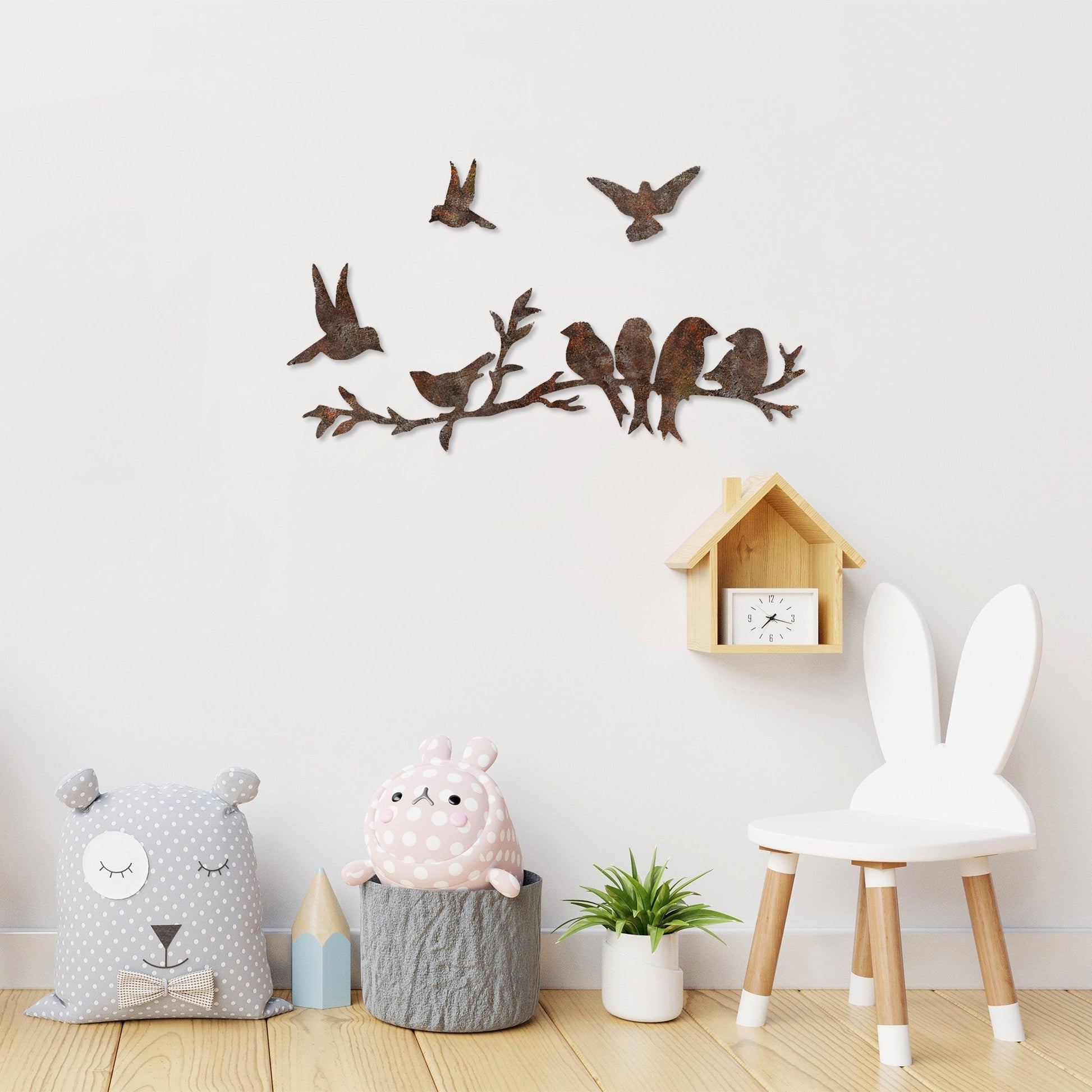 Metalna zidna dekoracija, Rusty Birds 2 | AG-vitahome.hr