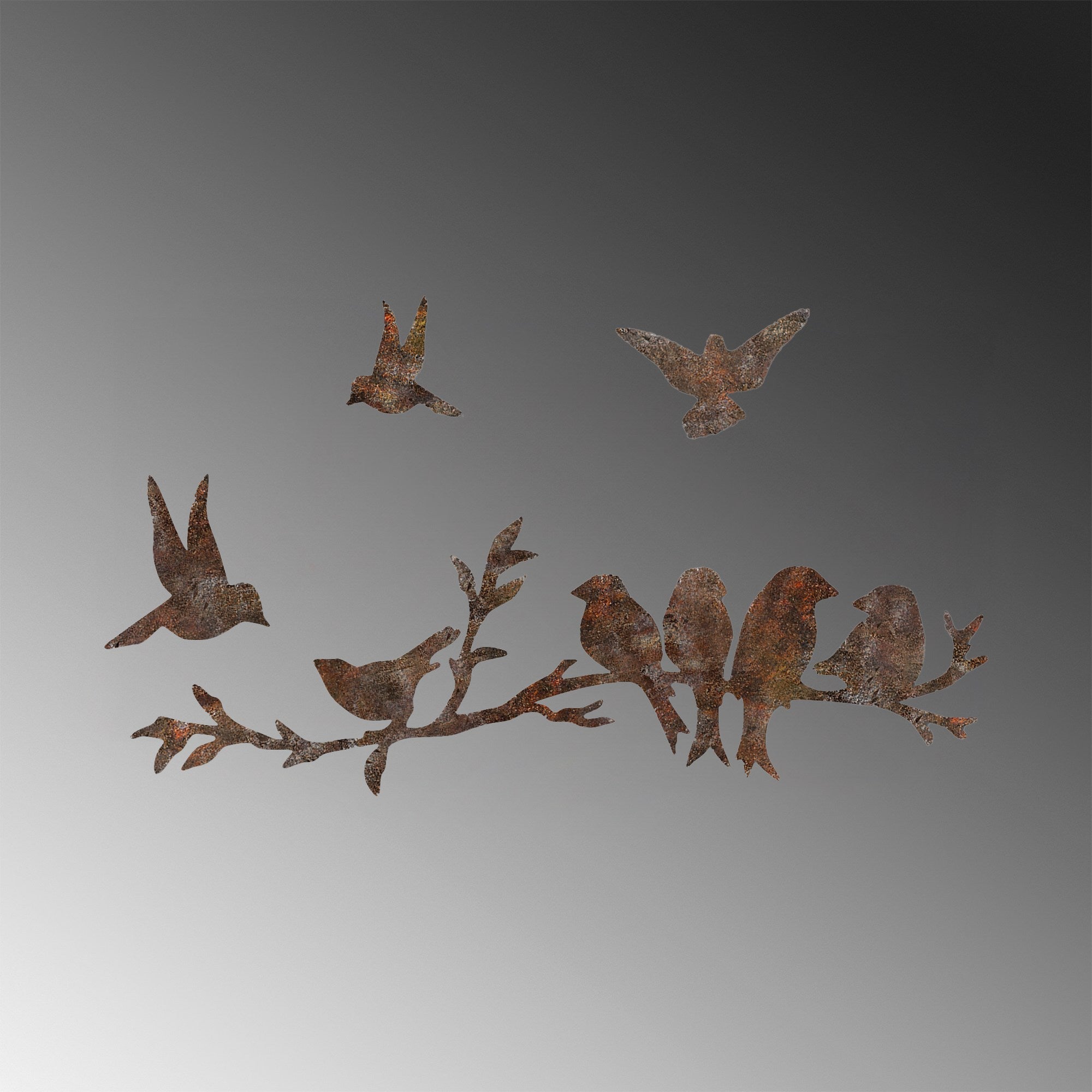 Metalna zidna dekoracija, Rusty Birds 2 | AG-vitahome.hr