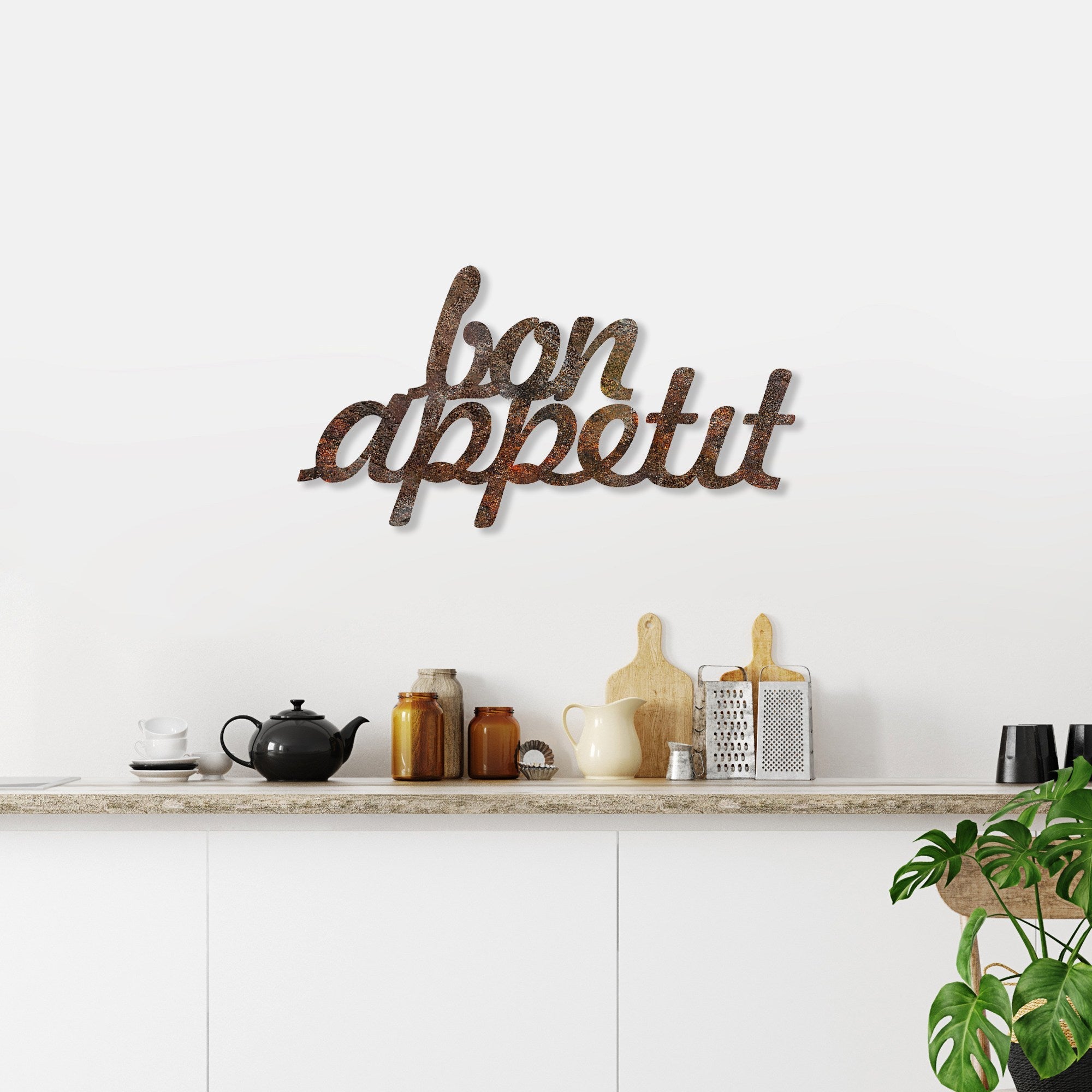 Metalna zidna dekoracija, Rusty Bon Appetit | AG-vitahome.hr