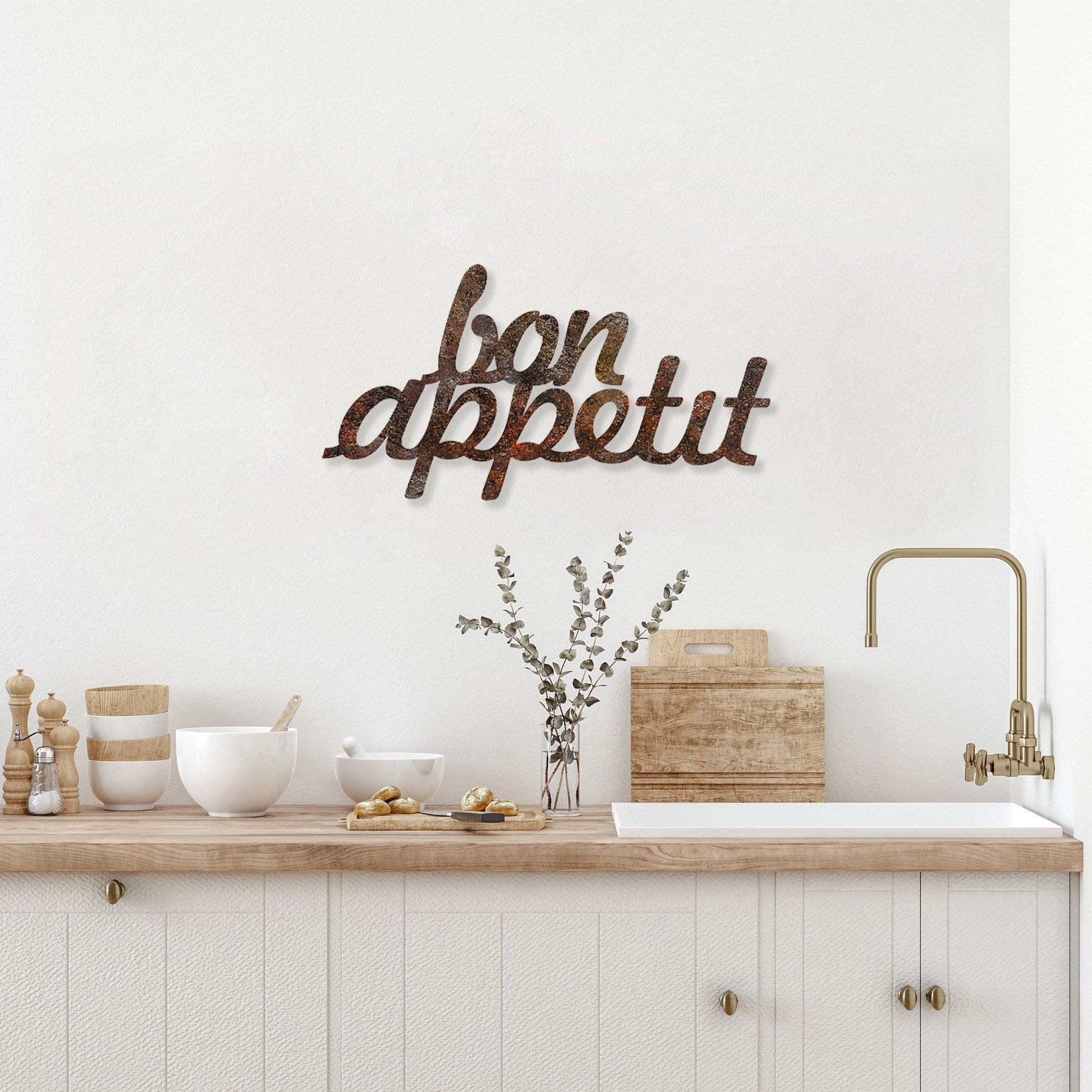 Metalna zidna dekoracija, Rusty Bon Appetit | AG-vitahome.hr