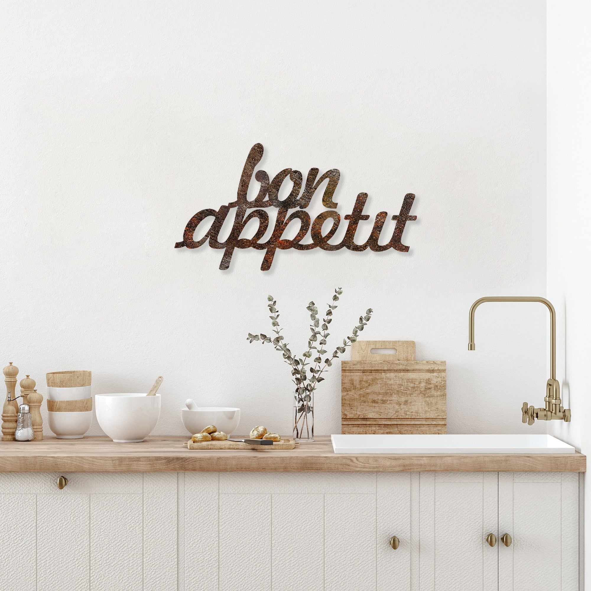 Metalna zidna dekoracija, Rusty Bon Appetit | AG-vitahome.hr