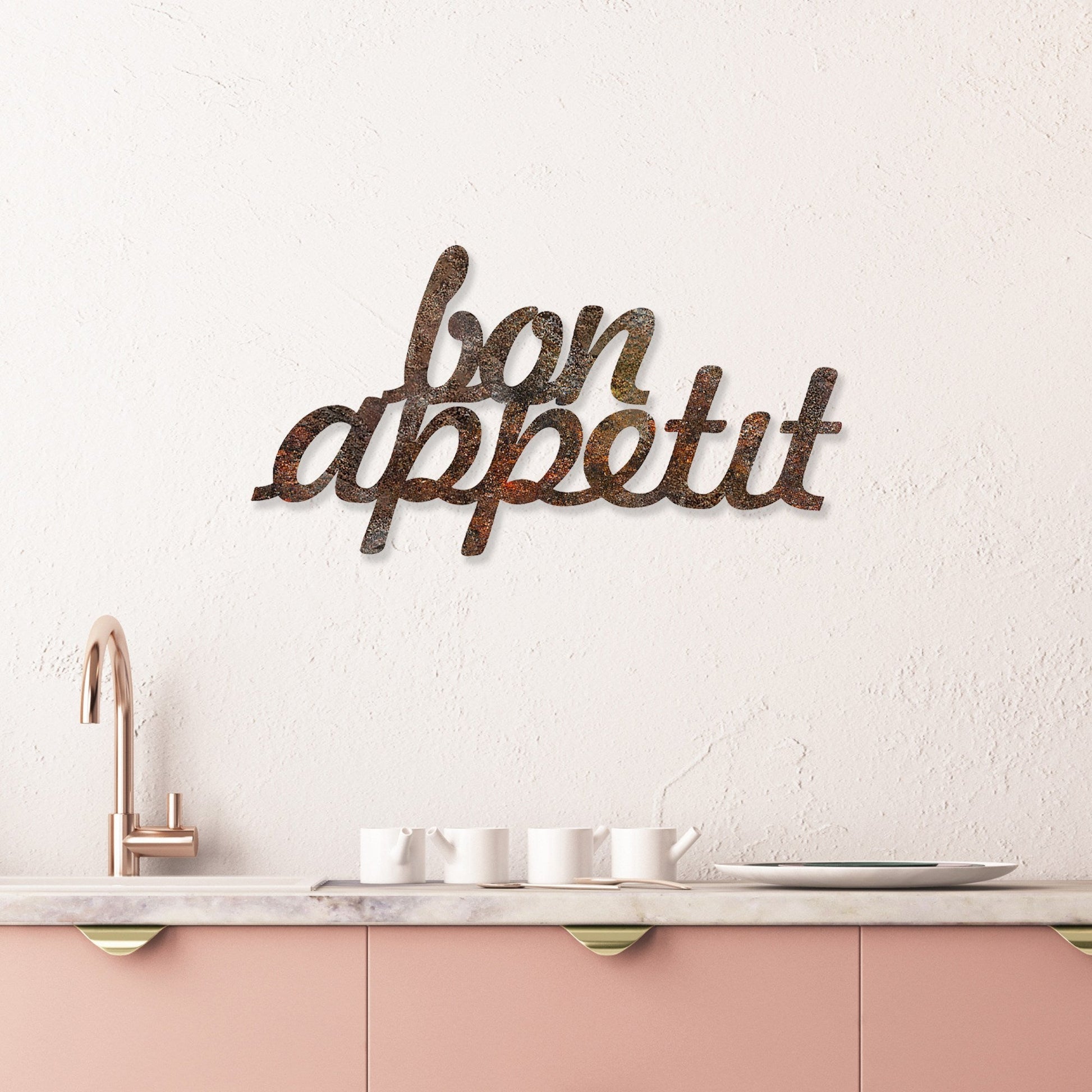 Metalna zidna dekoracija, Rusty Bon Appetit | AG-vitahome.hr