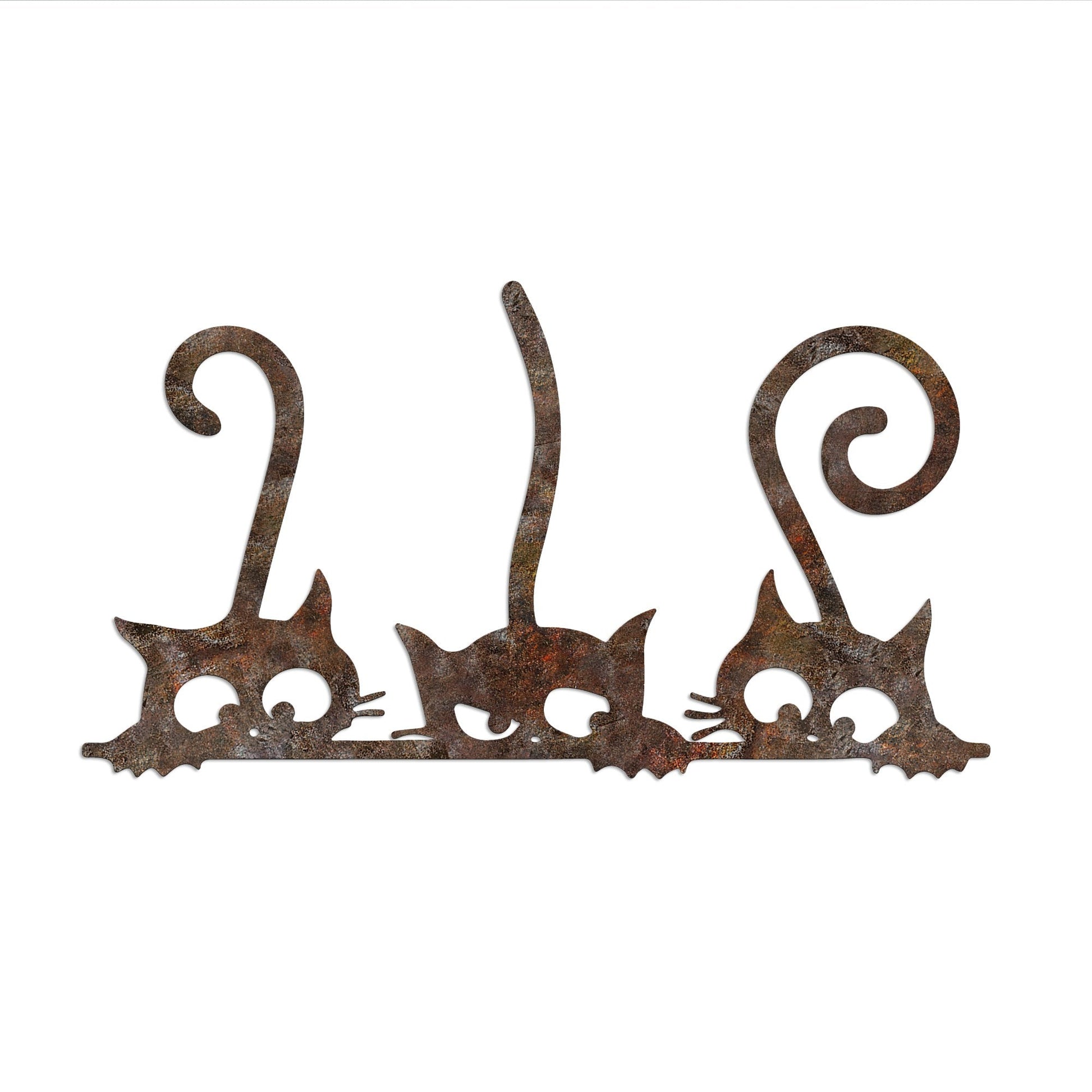Metalna zidna dekoracija, Rusty Cats 1 | AG-vitahome.hr