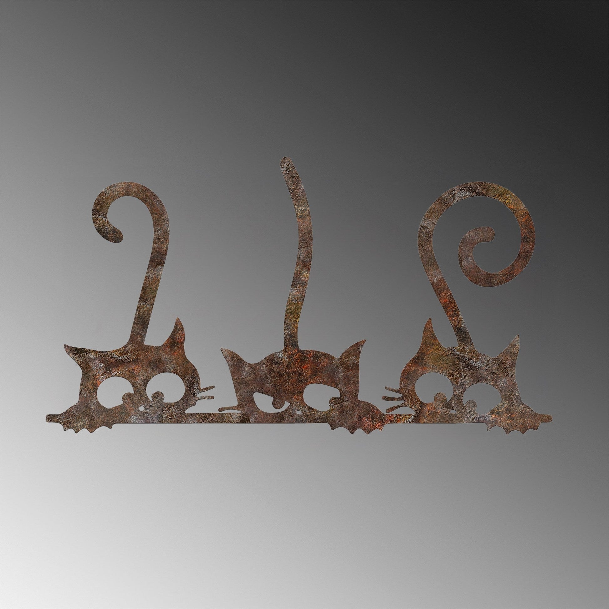 Metalna zidna dekoracija, Rusty Cats 1 | AG-vitahome.hr