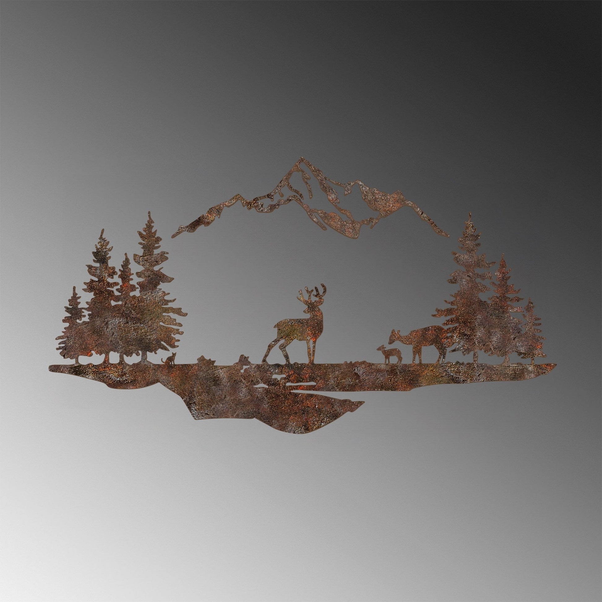 Metalna zidna dekoracija, Rusty Landscape 1 | AG-vitahome.hr