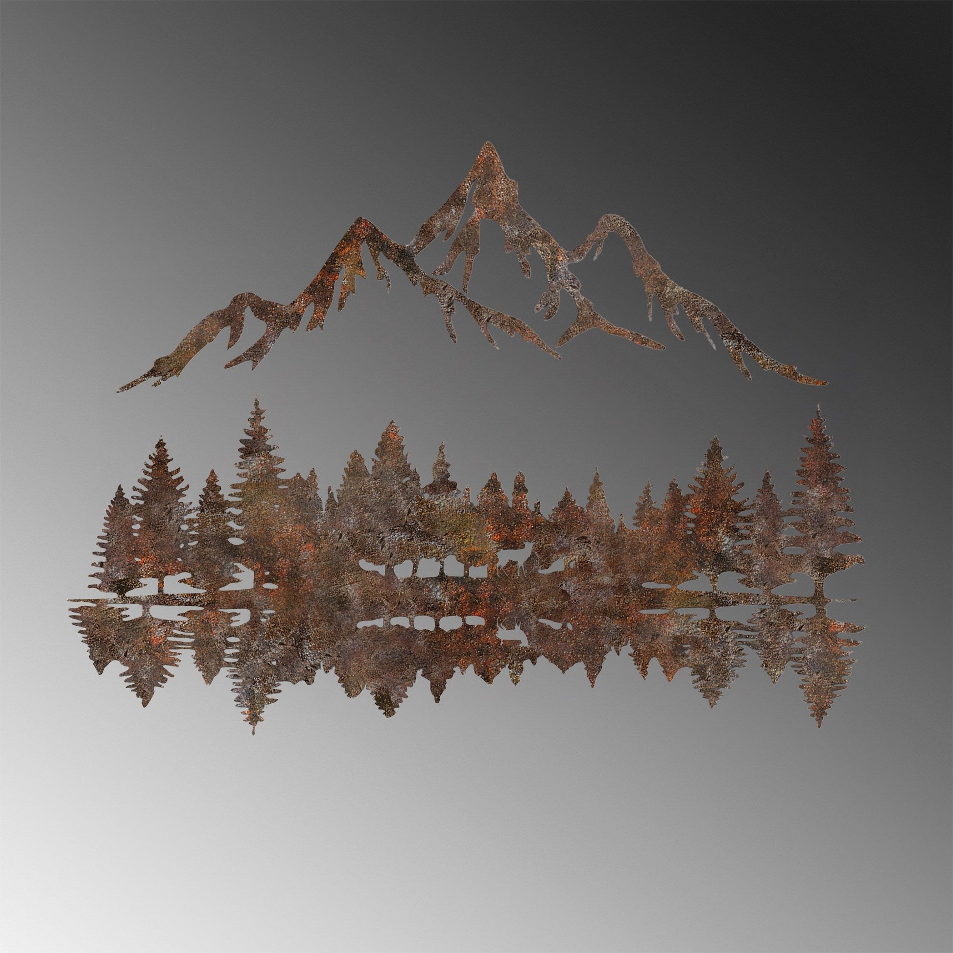 Metalna zidna dekoracija, Rusty Landscape 2 | AG-vitahome.hr
