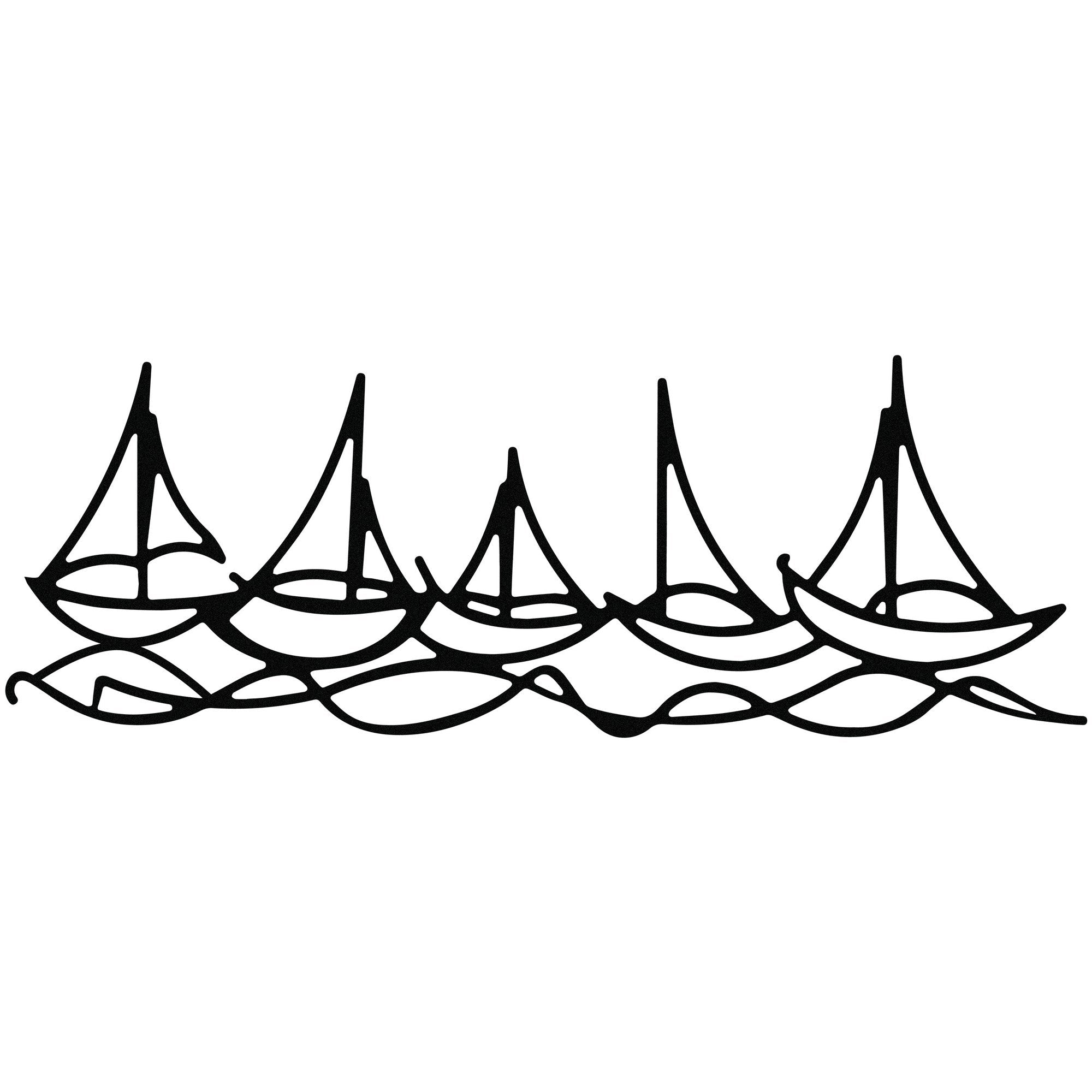Metalna zidna dekoracija, Ships In Water | AG-vitahome.hr