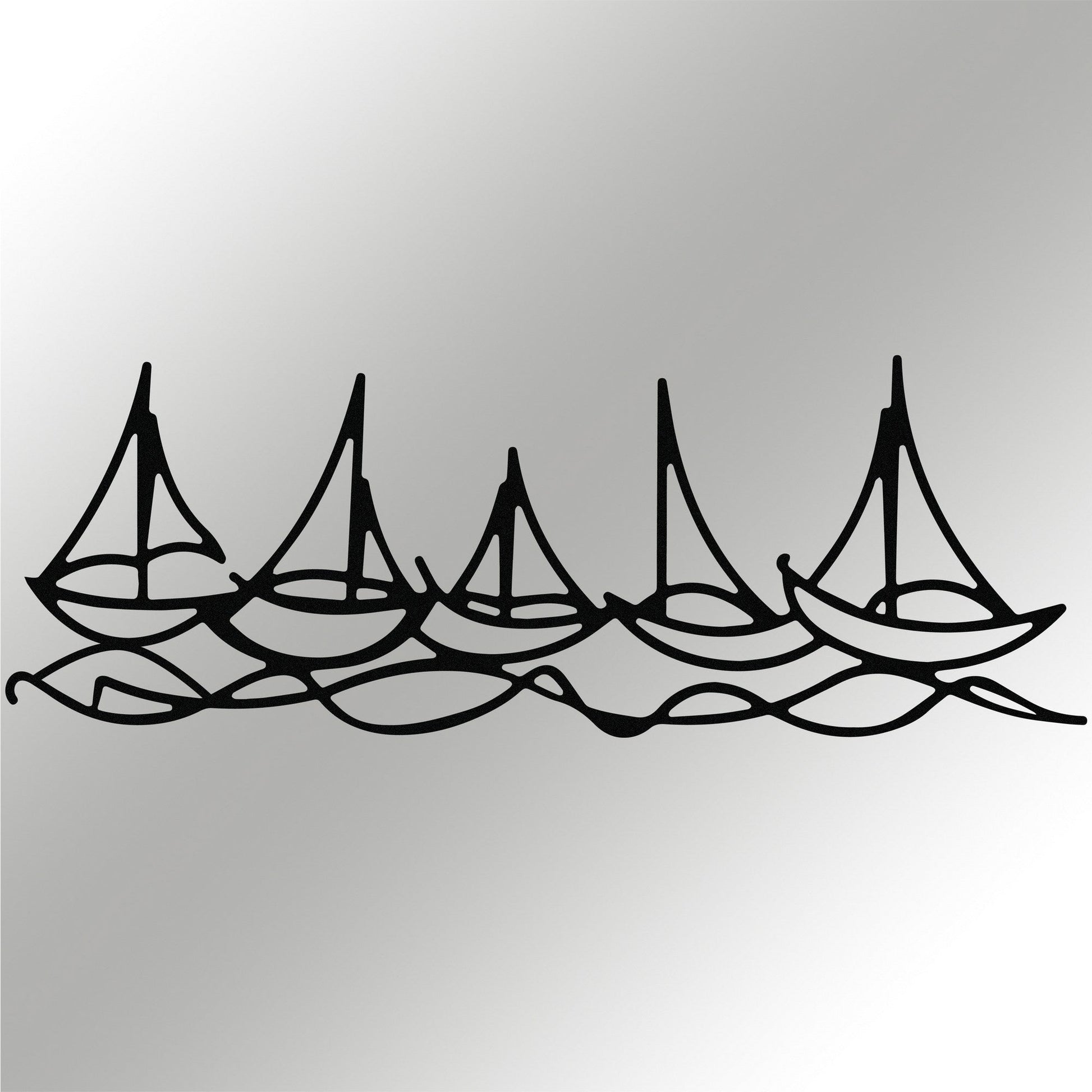 Metalna zidna dekoracija, Ships In Water | AG-vitahome.hr
