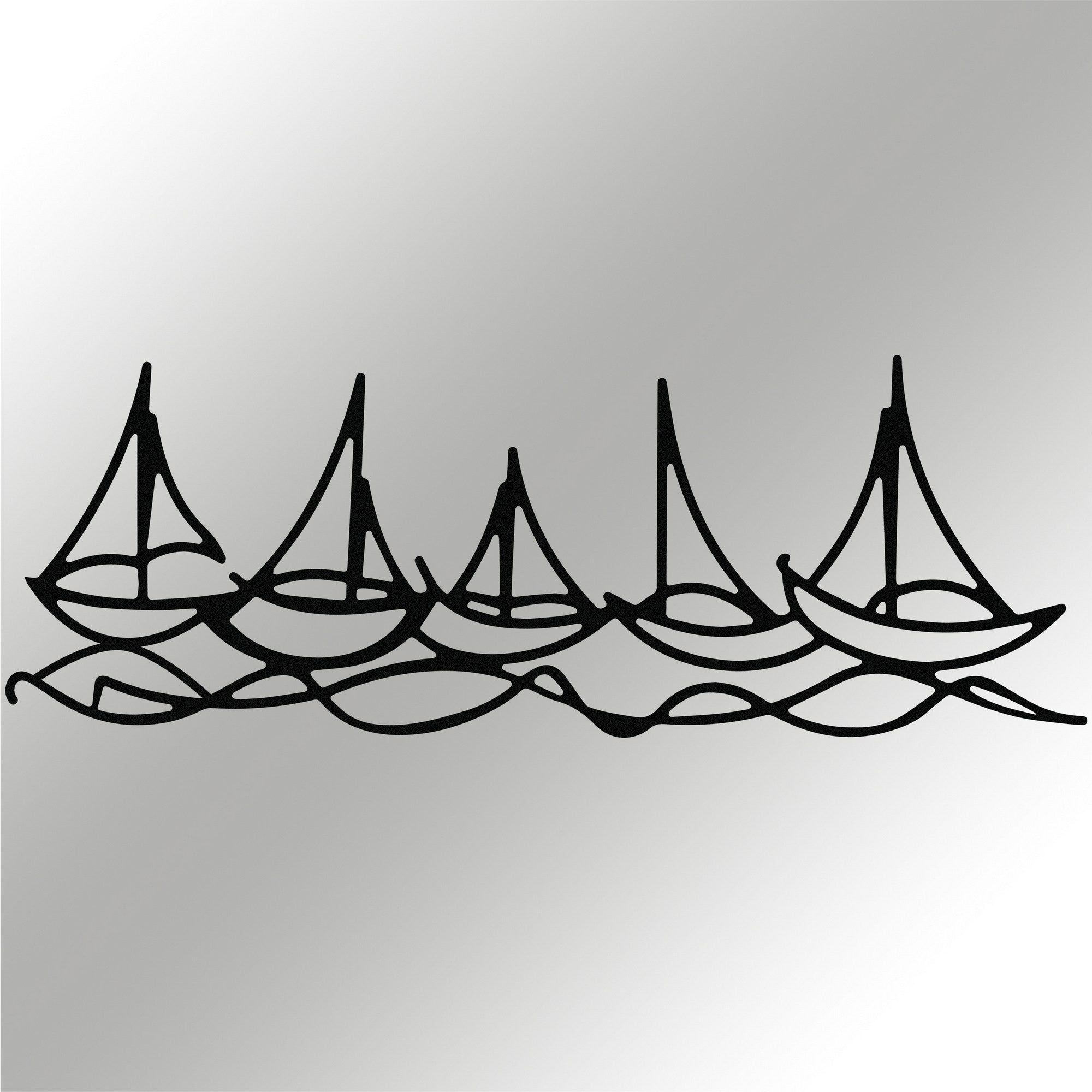 Metalna zidna dekoracija, Ships In Water | AG-vitahome.hr