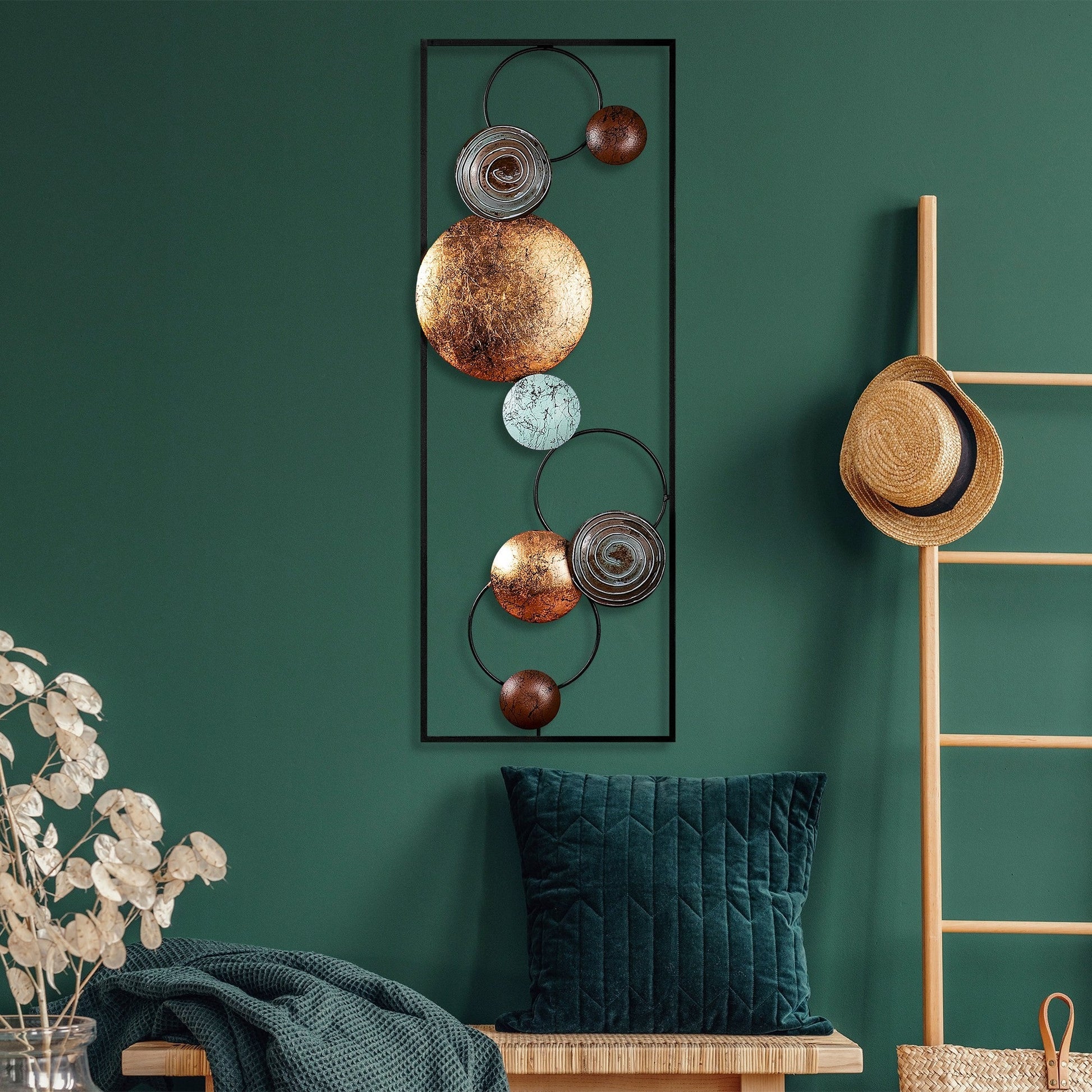 Metalna zidna dekoracija, Textured - 8 | AG-vitahome.hr
