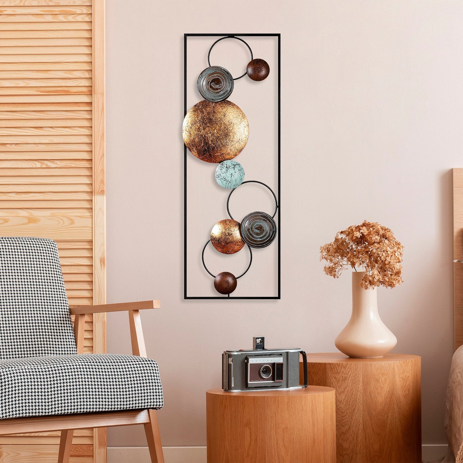Metalna zidna dekoracija, Textured - 8 | AG-vitahome.hr