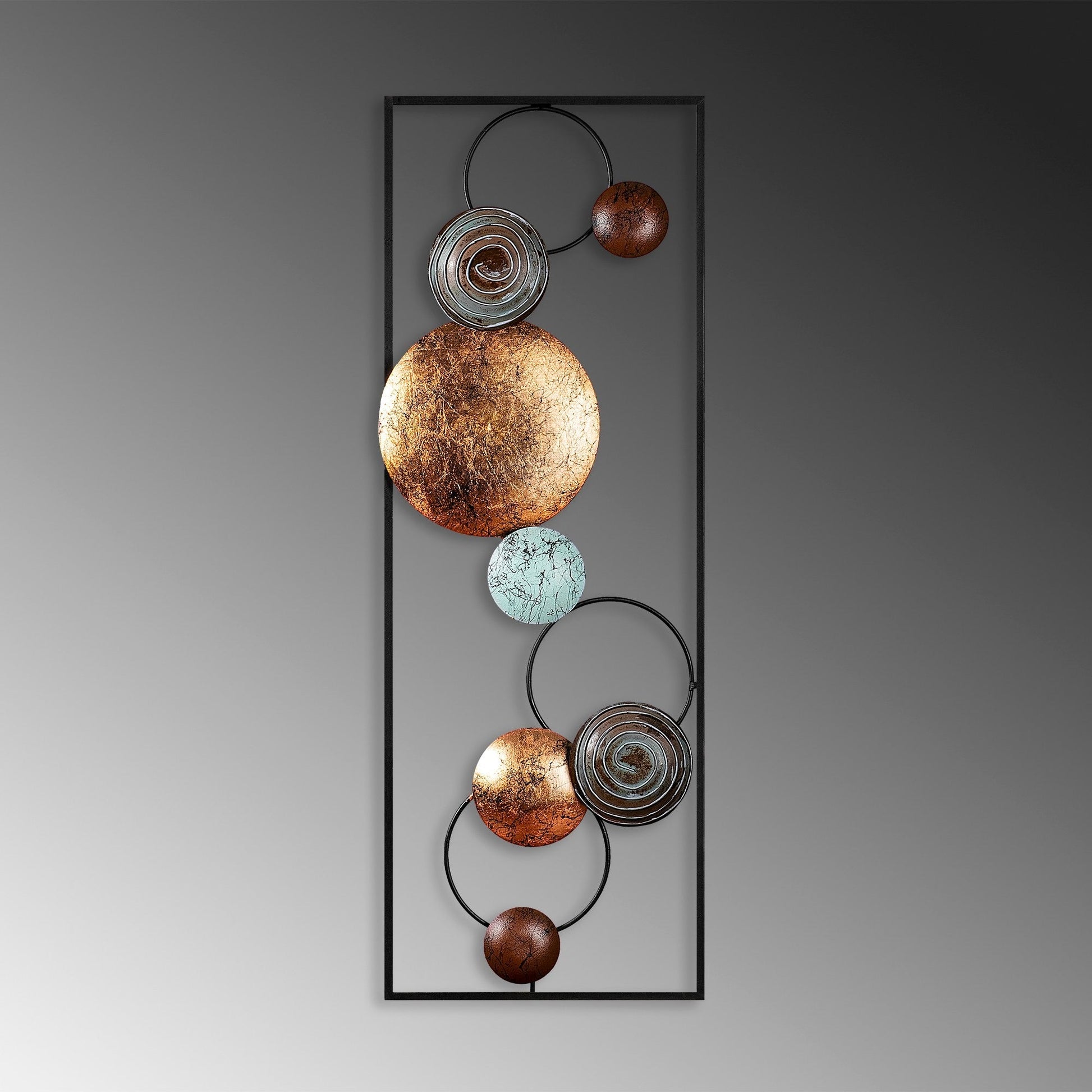 Metalna zidna dekoracija, Textured - 8 | AG-vitahome.hr
