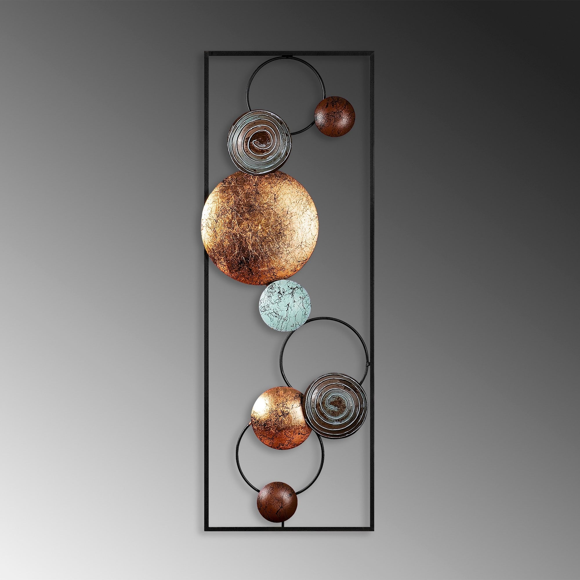 Metalna zidna dekoracija, Textured - 8 | AG-vitahome.hr