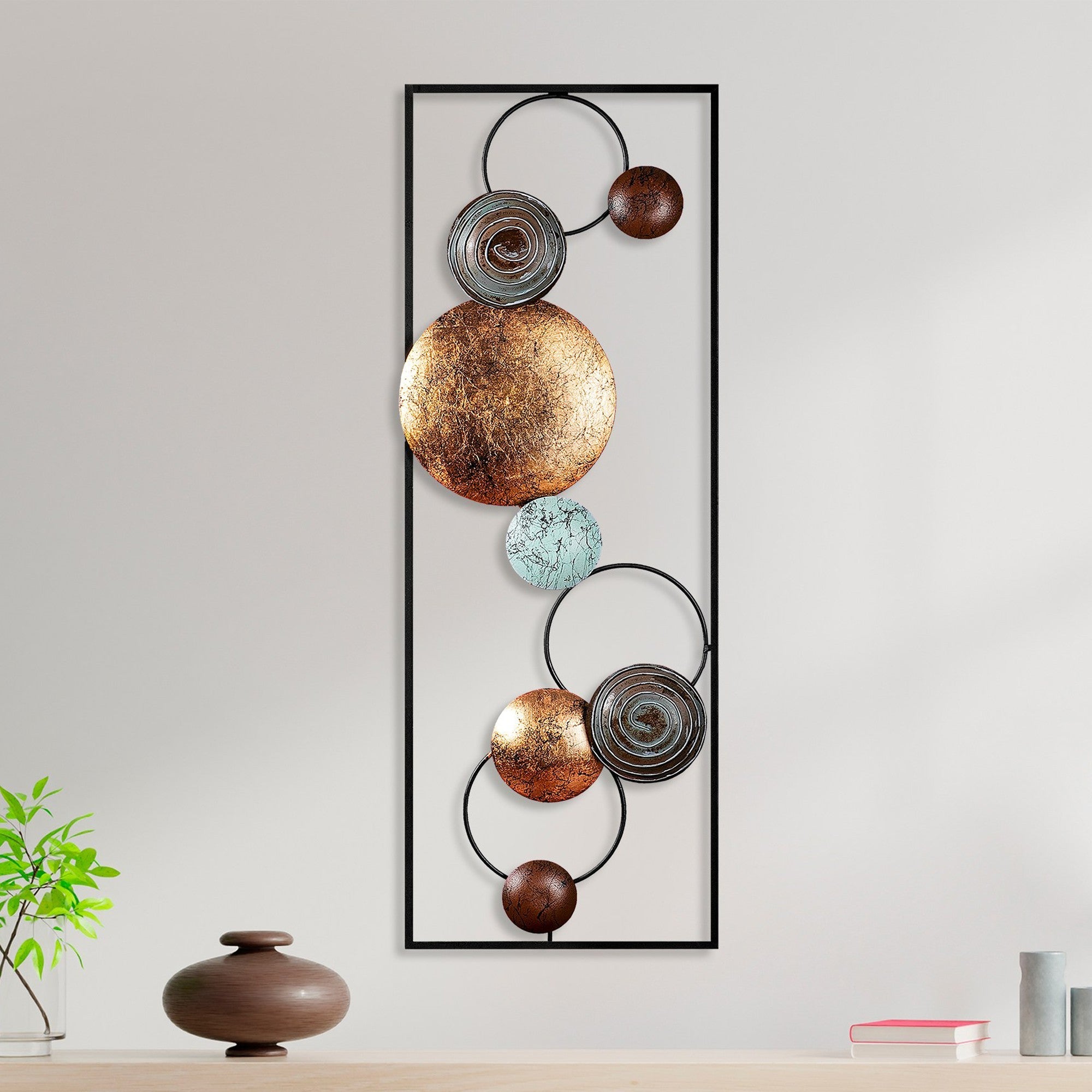 Metalna zidna dekoracija, Textured - 8 | AG-vitahome.hr