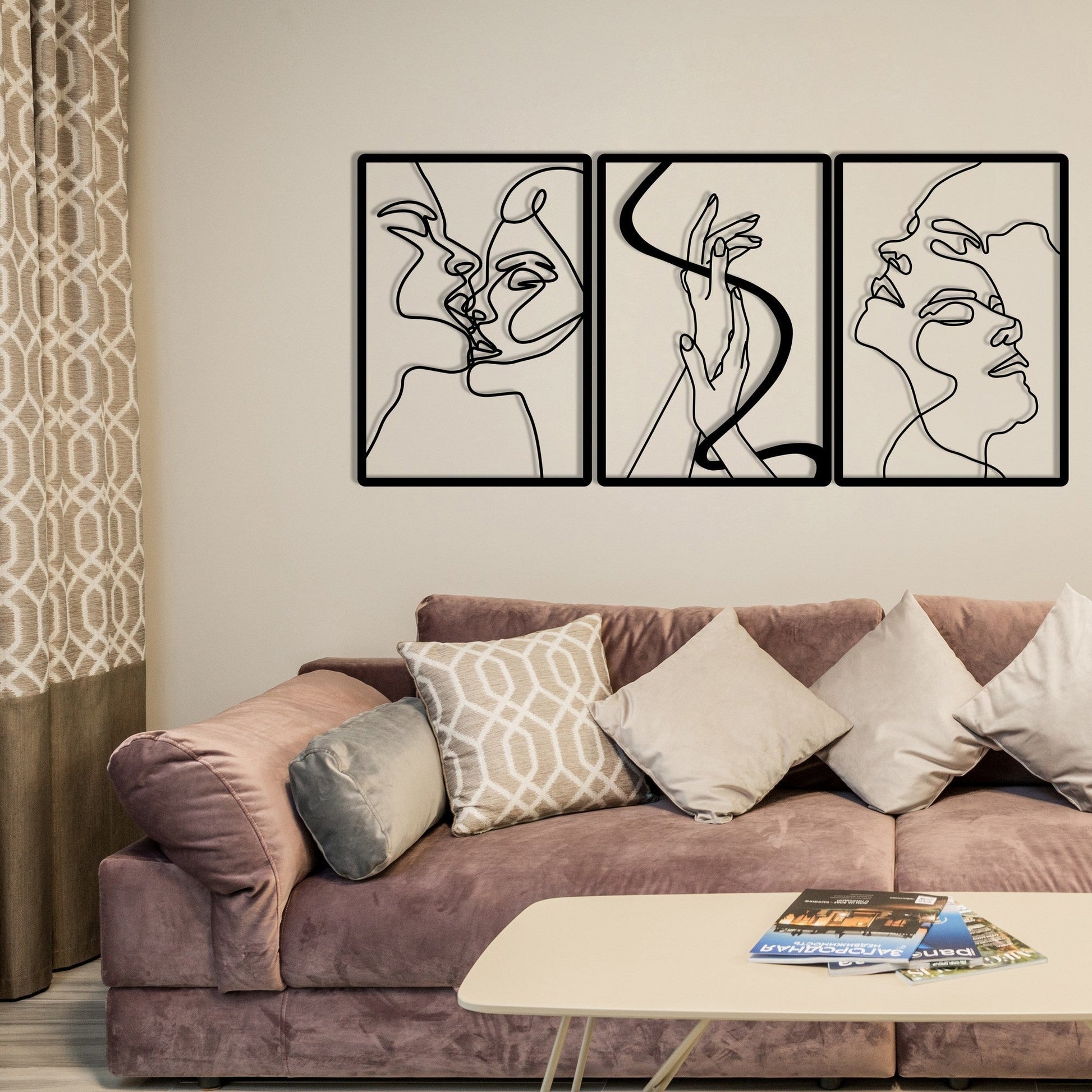 Metalna zidna dekoracija, The Unity Of Love | AG-vitahome.hr